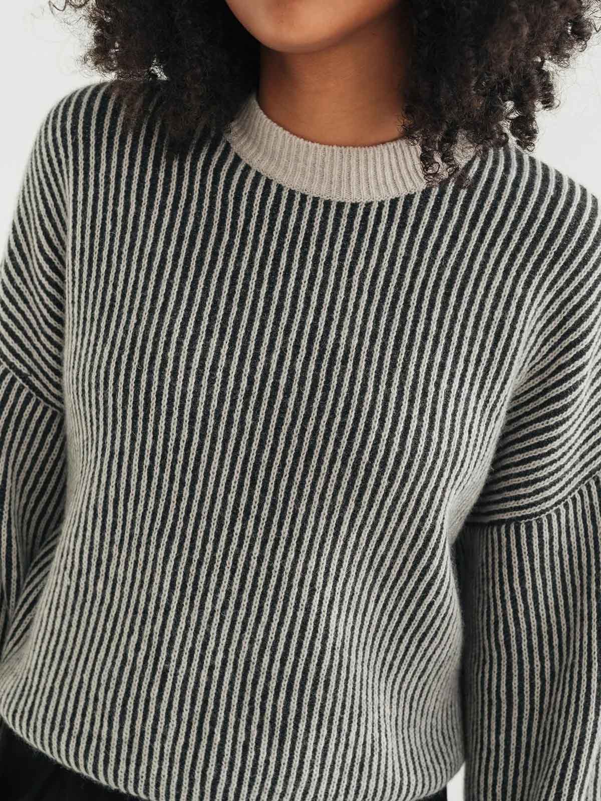 Twothirds Murvagh Knit Jumper Black & White