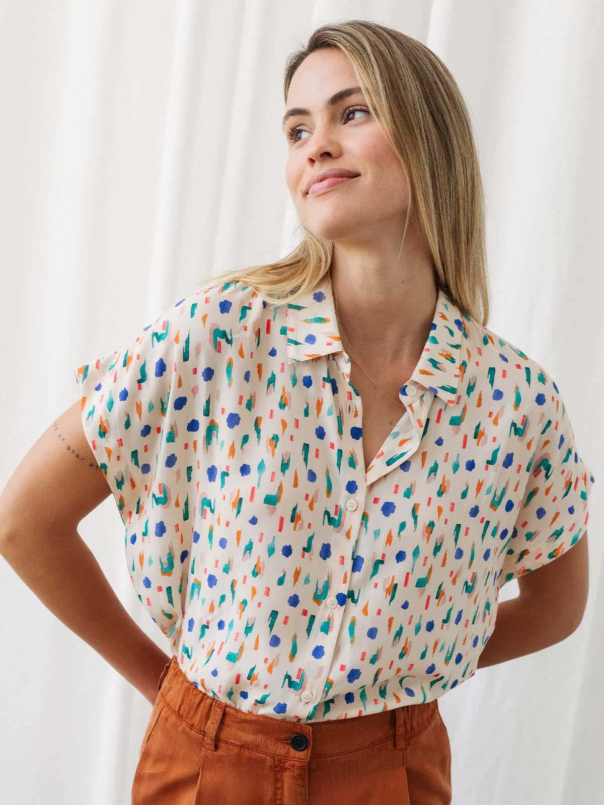 Twothirds Hurissalo Blouse Summer Print