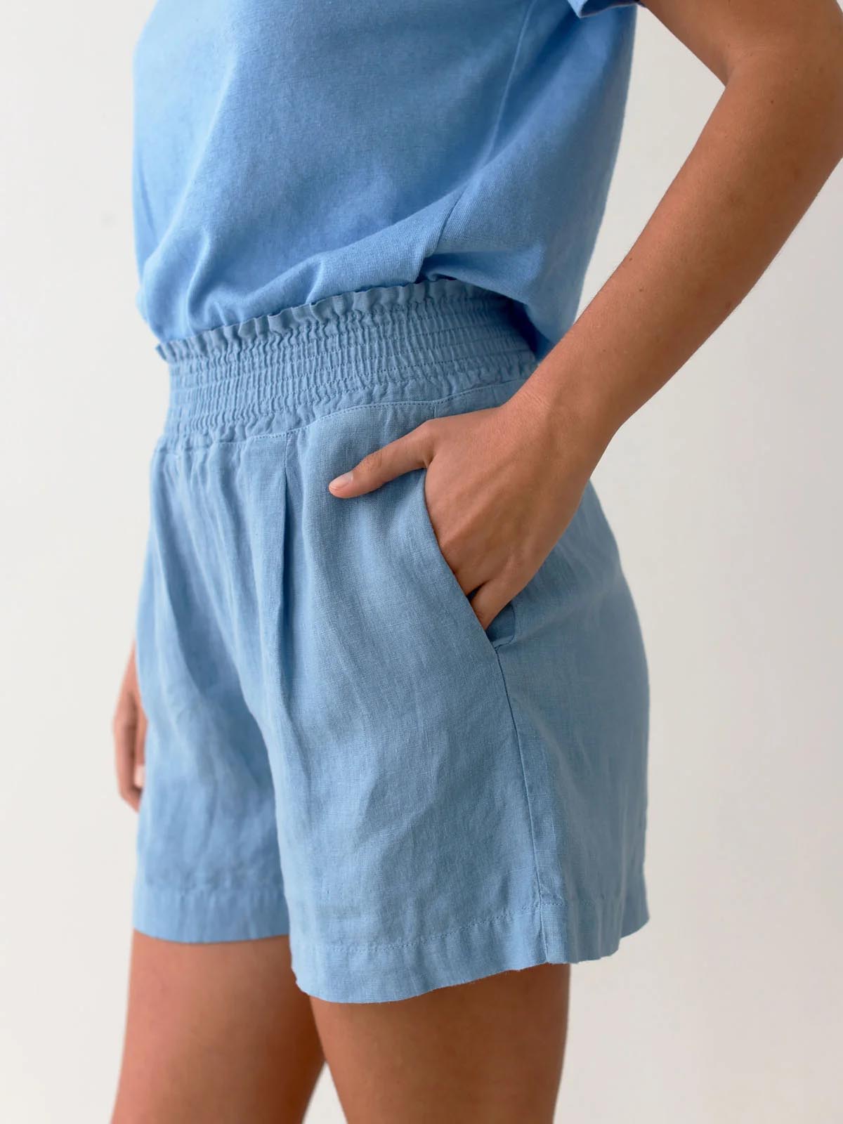 Twothirds Walfisch Shorts Denim Blue