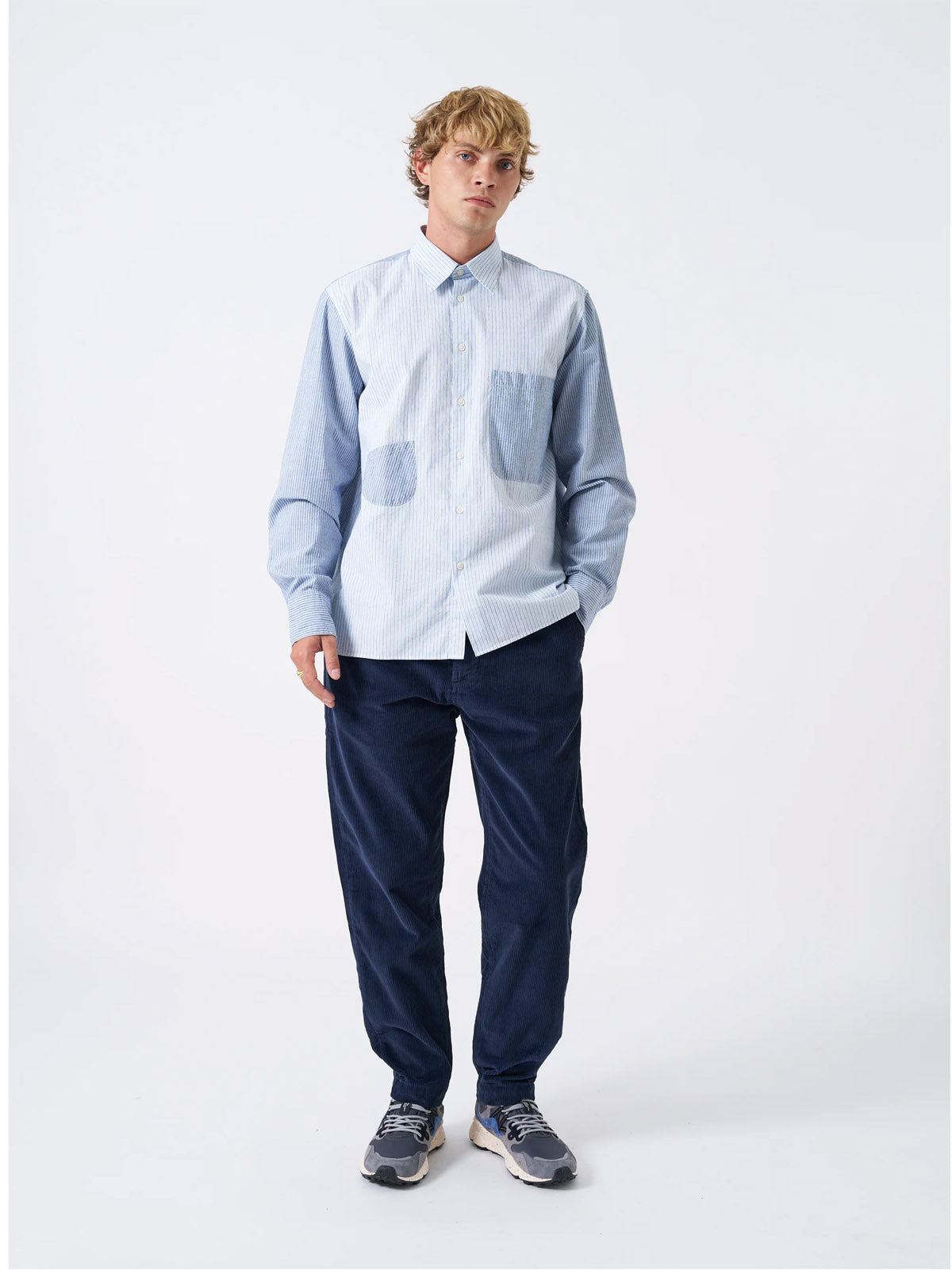 Universal Works Military Chino Cord Dark Navy