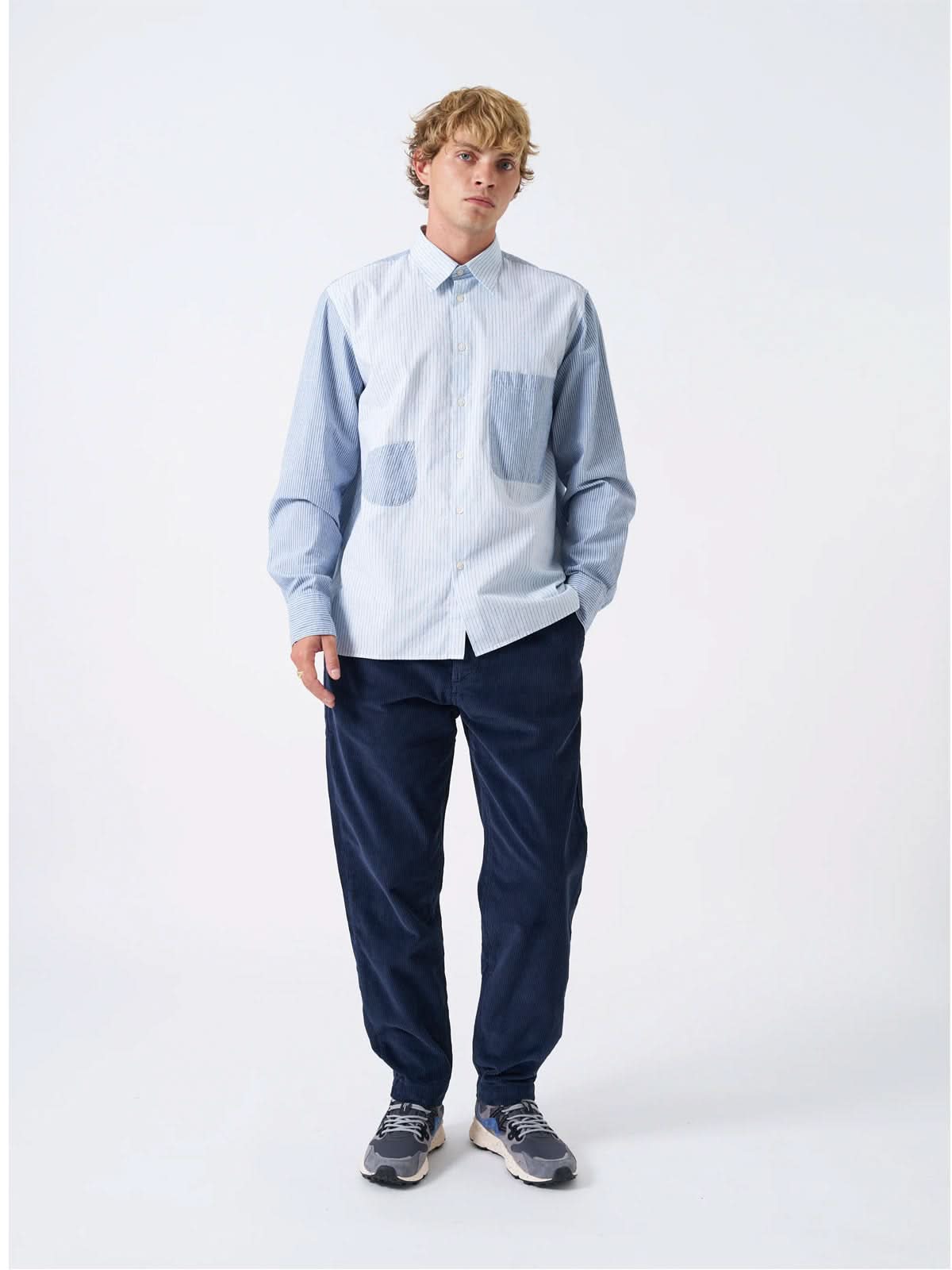 Universal Works Military Chino Cord Dark Navy