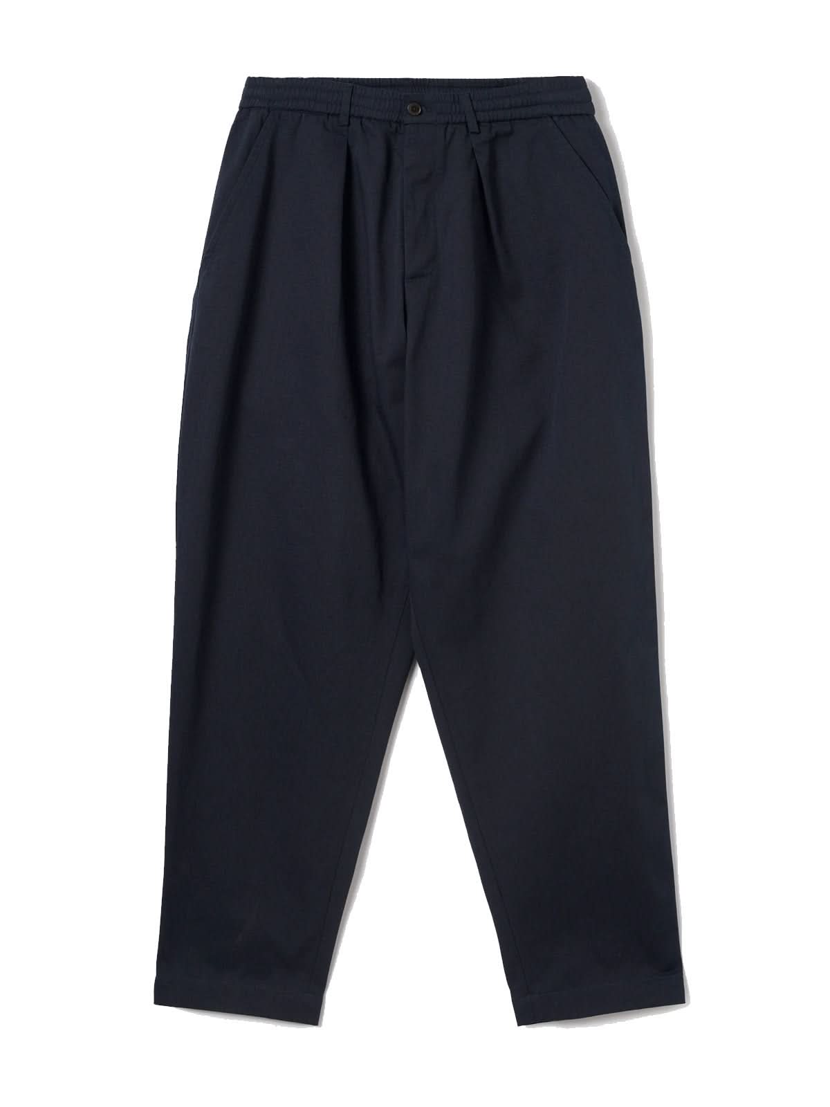 Universal Works Pleated Track Pant Twill Navy