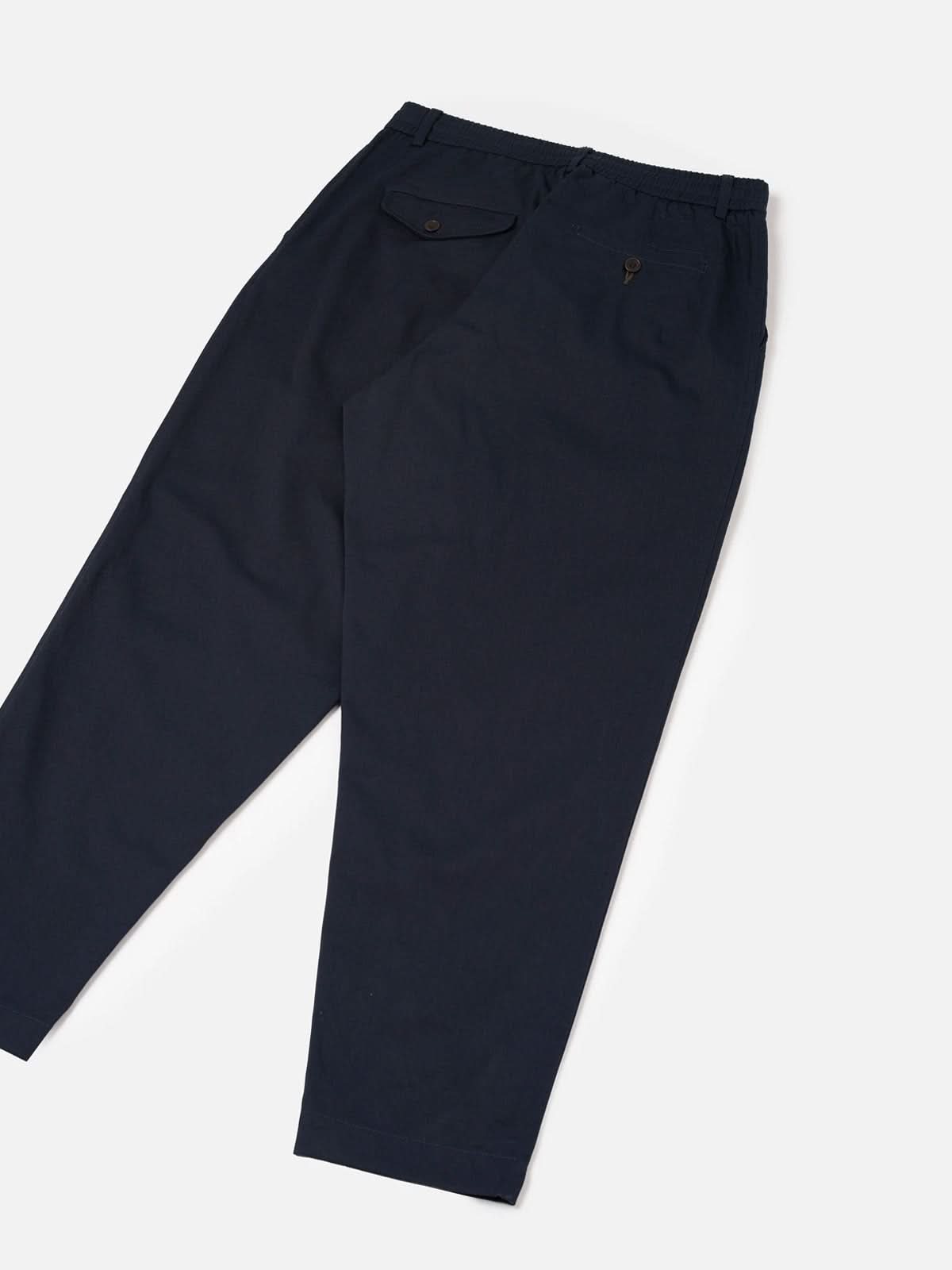 Universal Works Pleated Track Pant Twill Navy