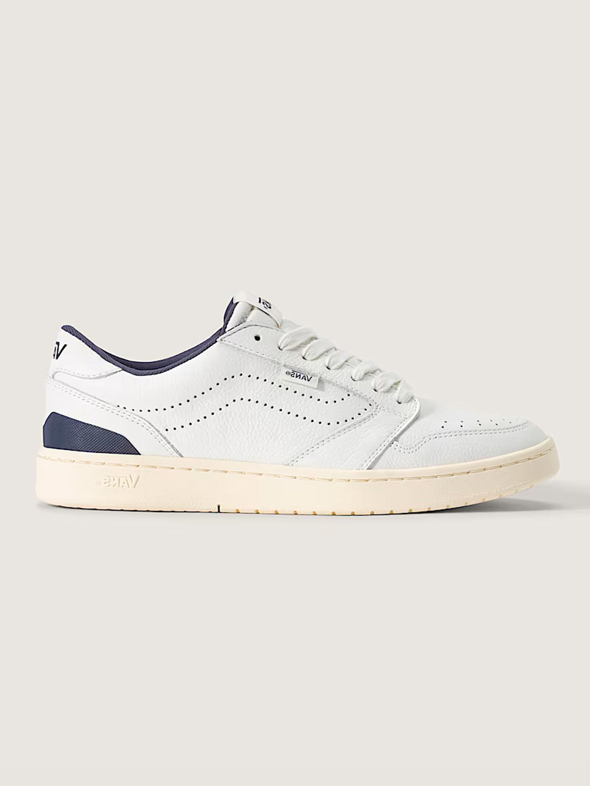 Vans Court Low White Navy