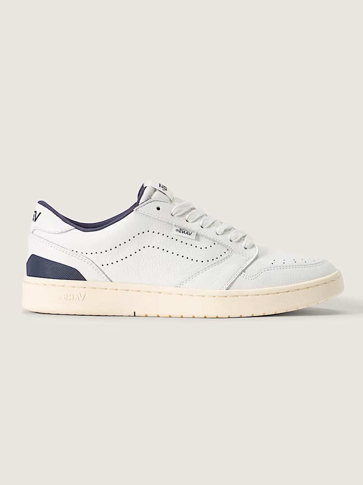 Vans Court Low White Navy