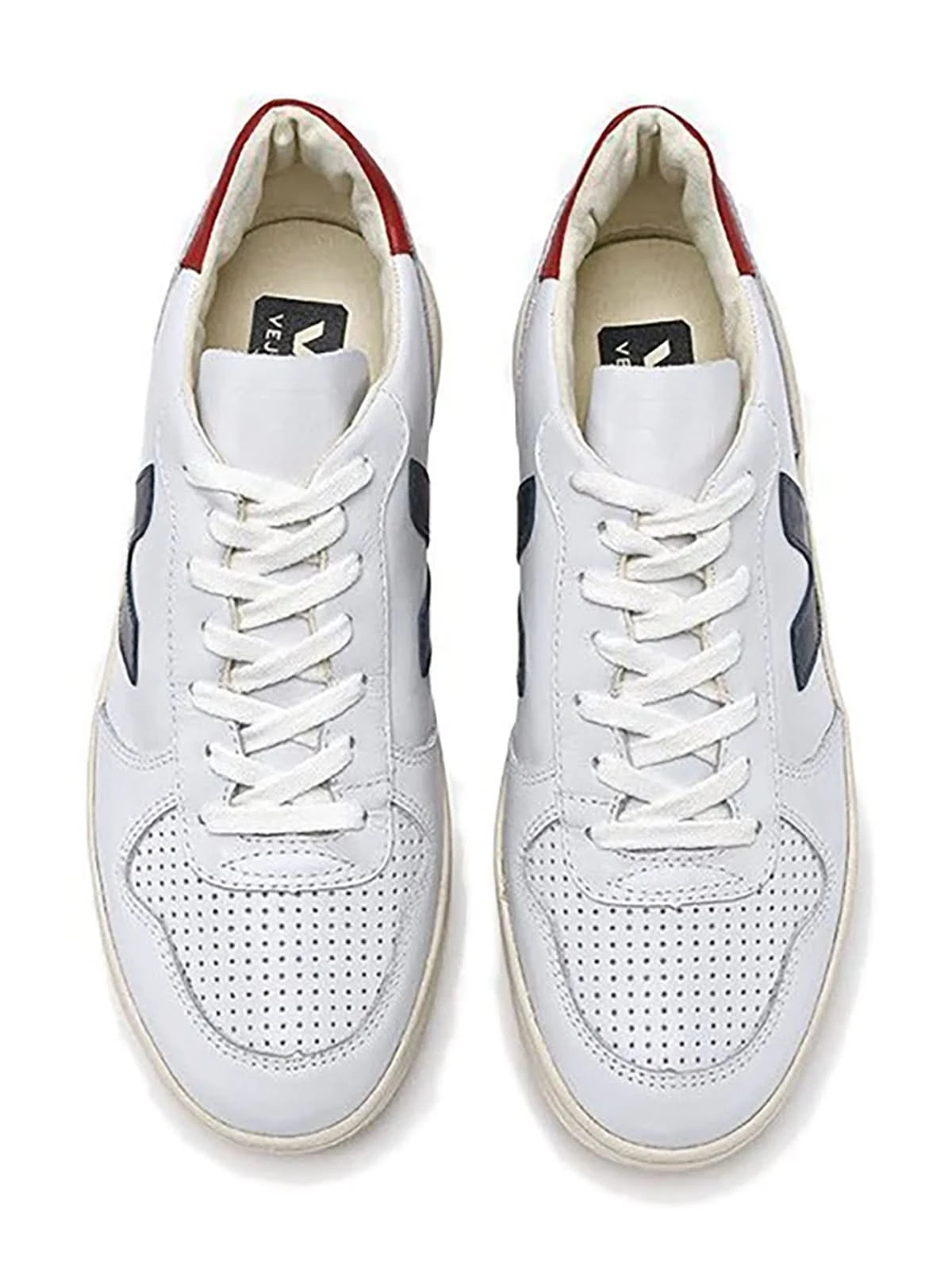 Veja V-10 Leather Extra White Nautico Pekin