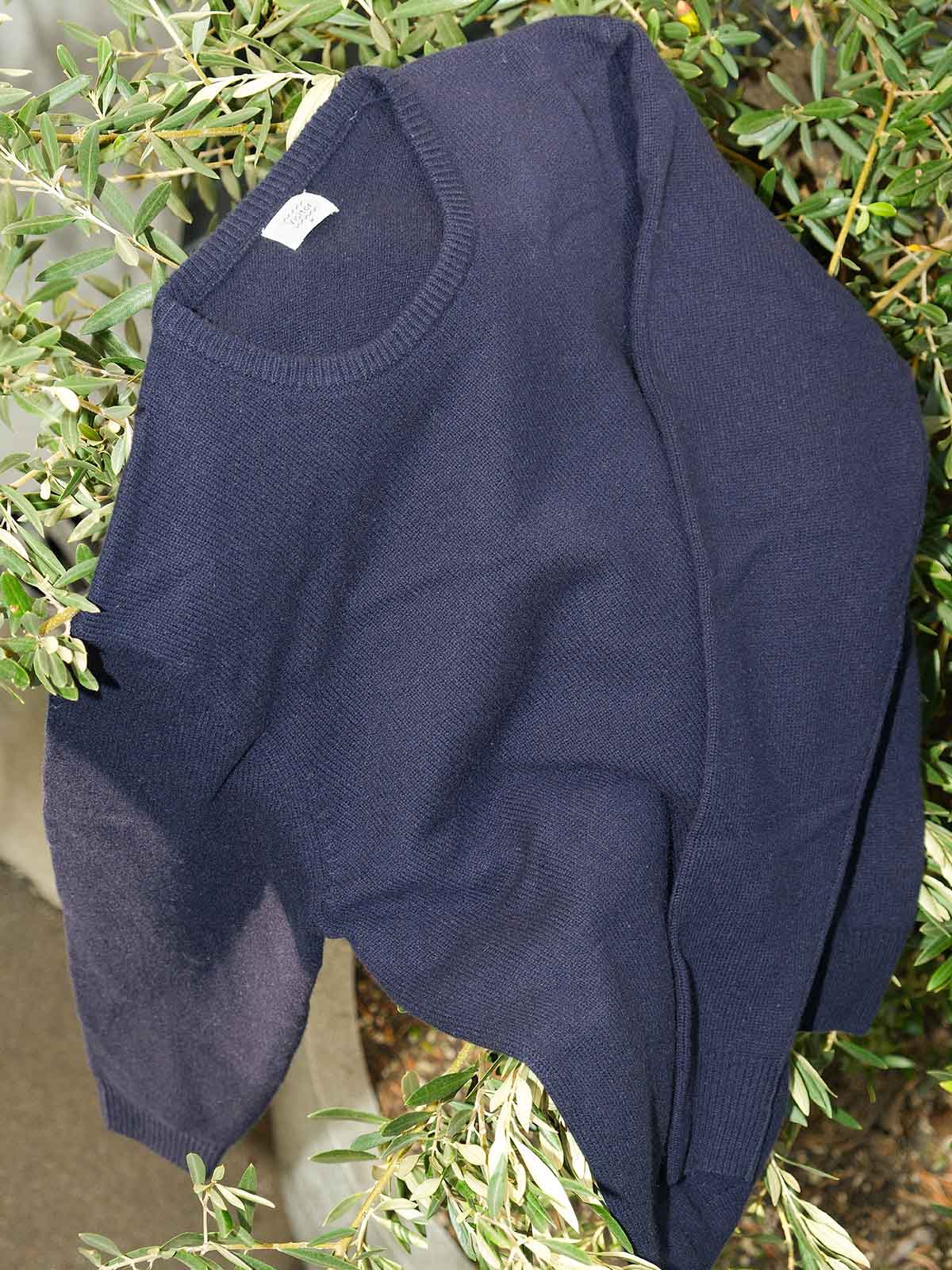 Visitor Clothing Men's Merino Cashmere Sweater Navy