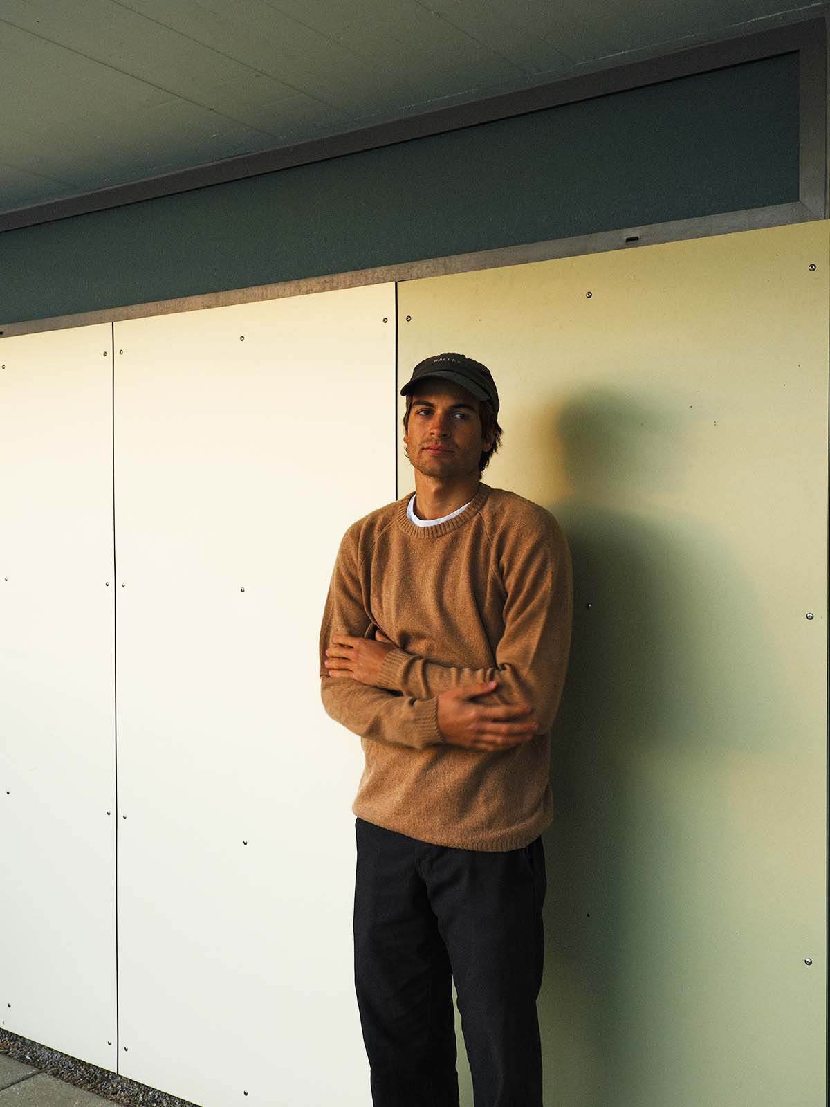 Visitor Clothing Men's Wool Yak Cashmere Sweater Camel