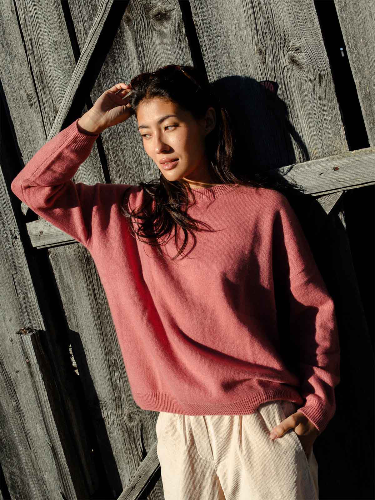 Visitor Clothing Women's Calypso Cashmere Sweater Sienna