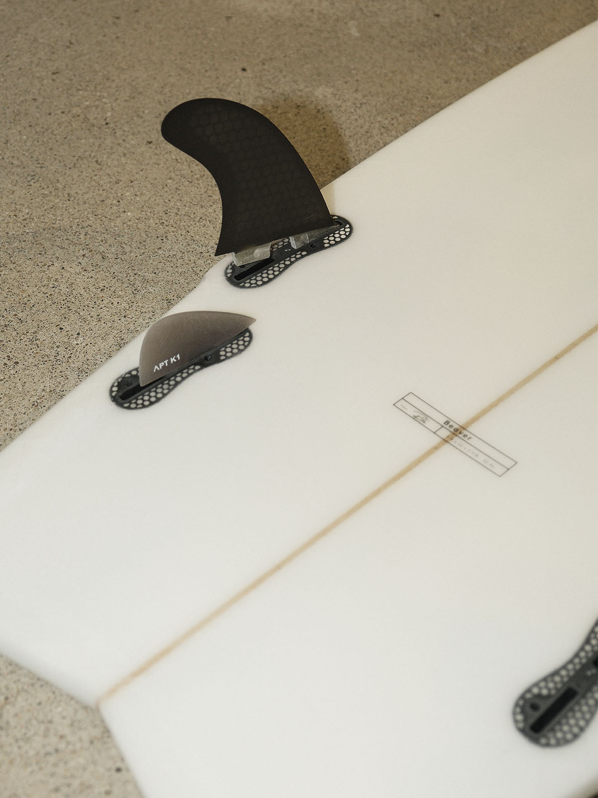 Visitor FCS II Fins Honeycomb Quad Set River ( M5 + K1 ) Black Smoke Medium