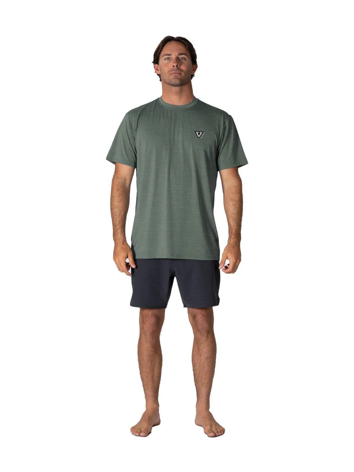 Vissla Twisted Eco SS Surf Tee Army Heather