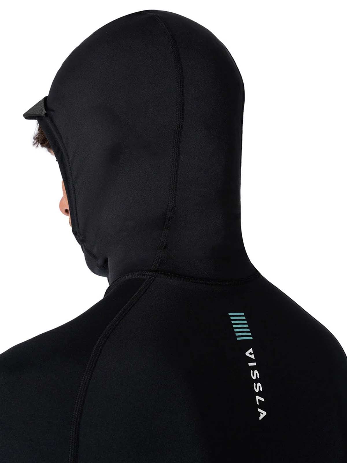 Vissla Warm Seas Eco Hooded LS Rash Guard Black