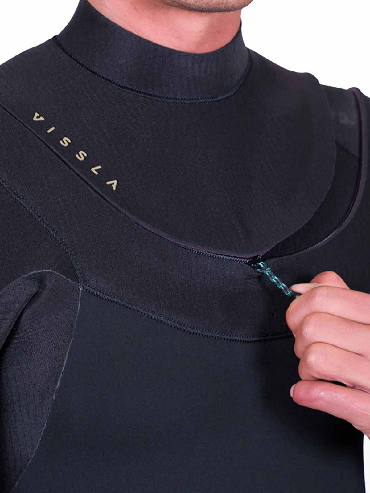 Vissla Wetsuit New Seas 4-3 U-Zip Black 2