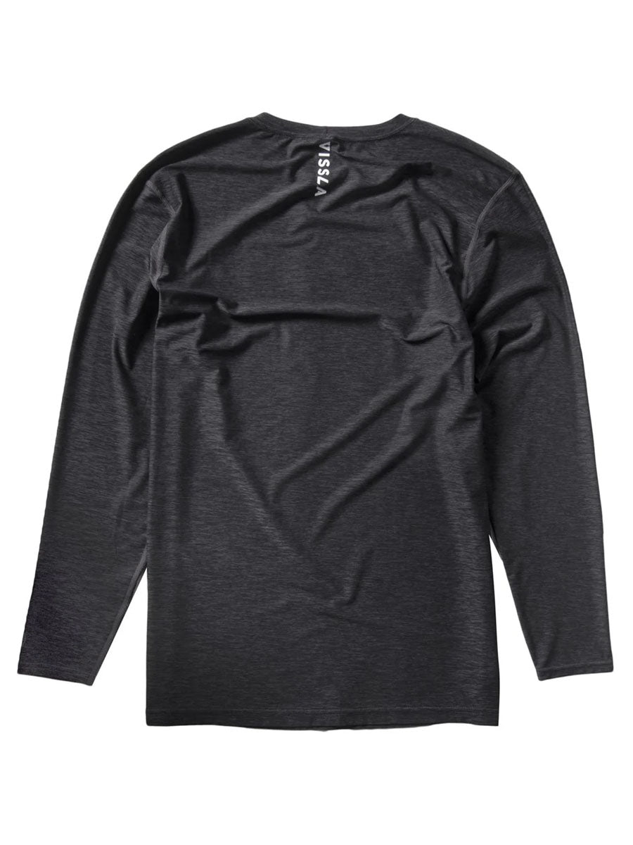 Vissla Twisted Eco LS Surf Tee Black Heather