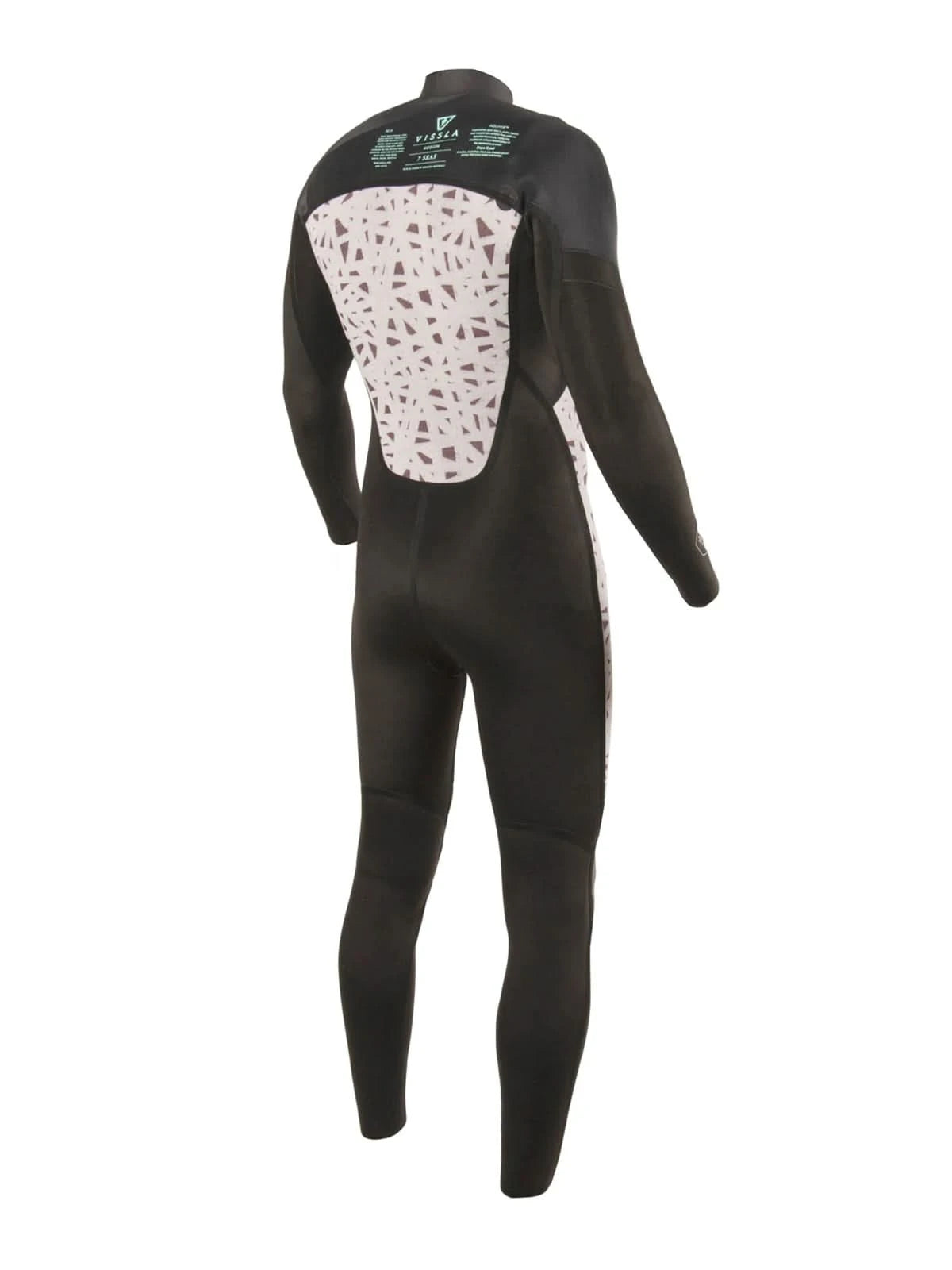 Vissla Wetsuit 7 Seas 4-3 Full Chest Zip Midnight