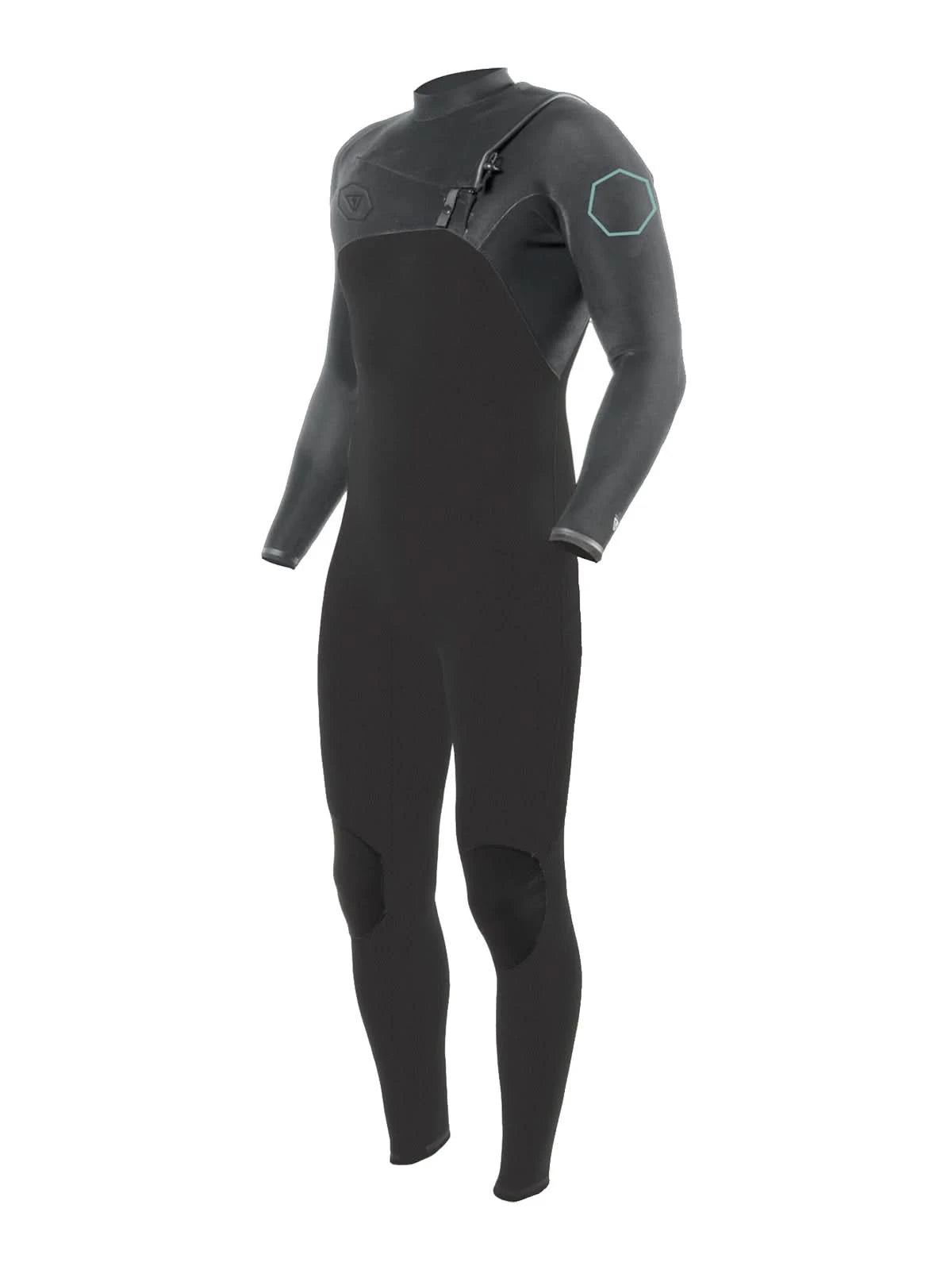 Vissla Wetsuit High Seas II Full Chest Zip 4-3 Charcoal