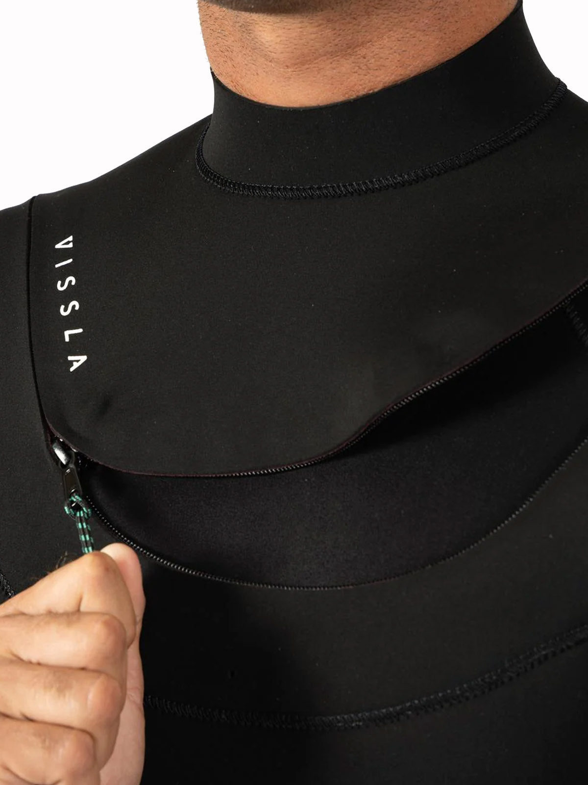 Vissla Wetsuit New Seas 4-3 U-Zip Black 2