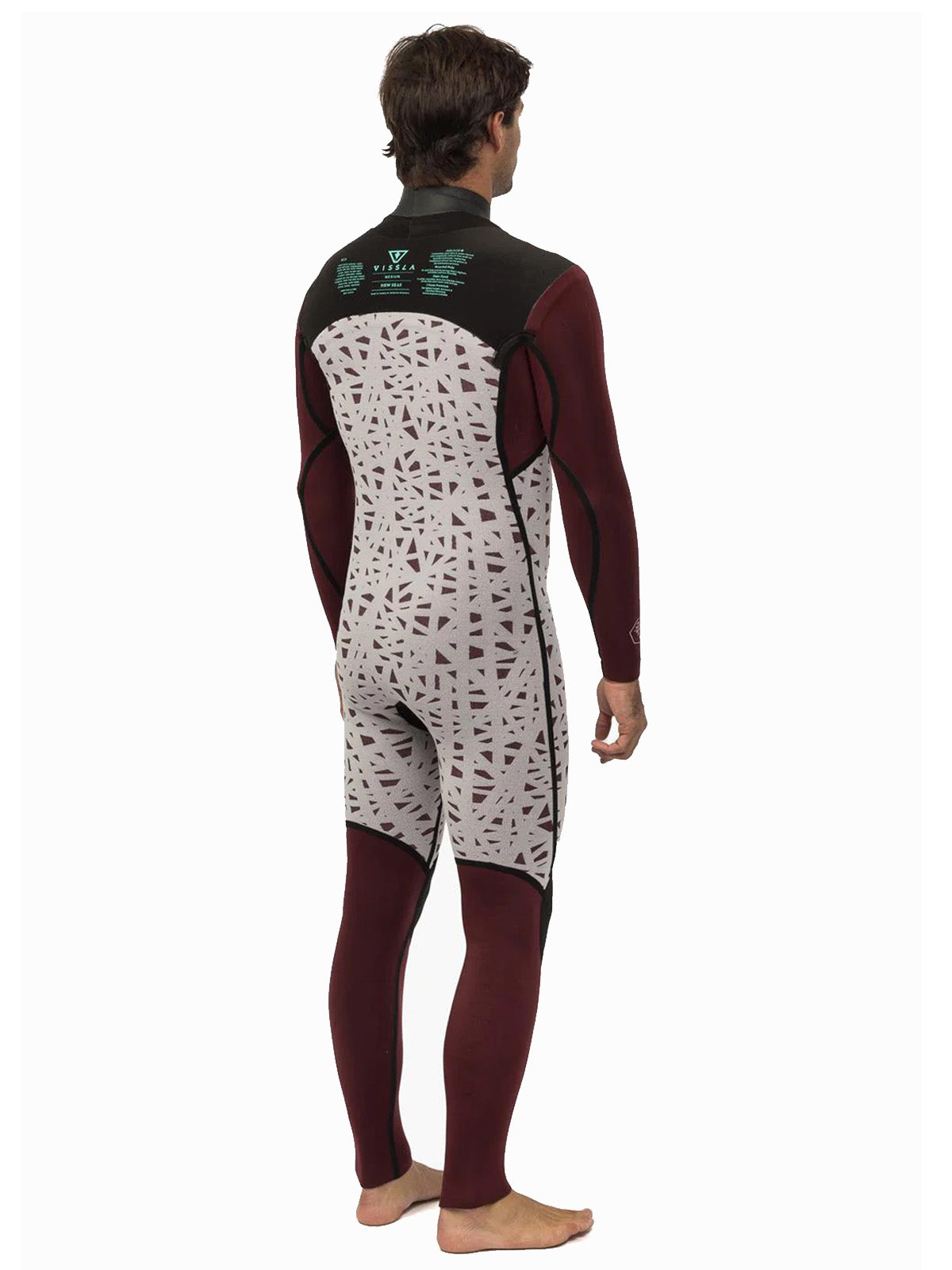 Vissla Wetsuit New Seas 4-3 U-Zip Black 2