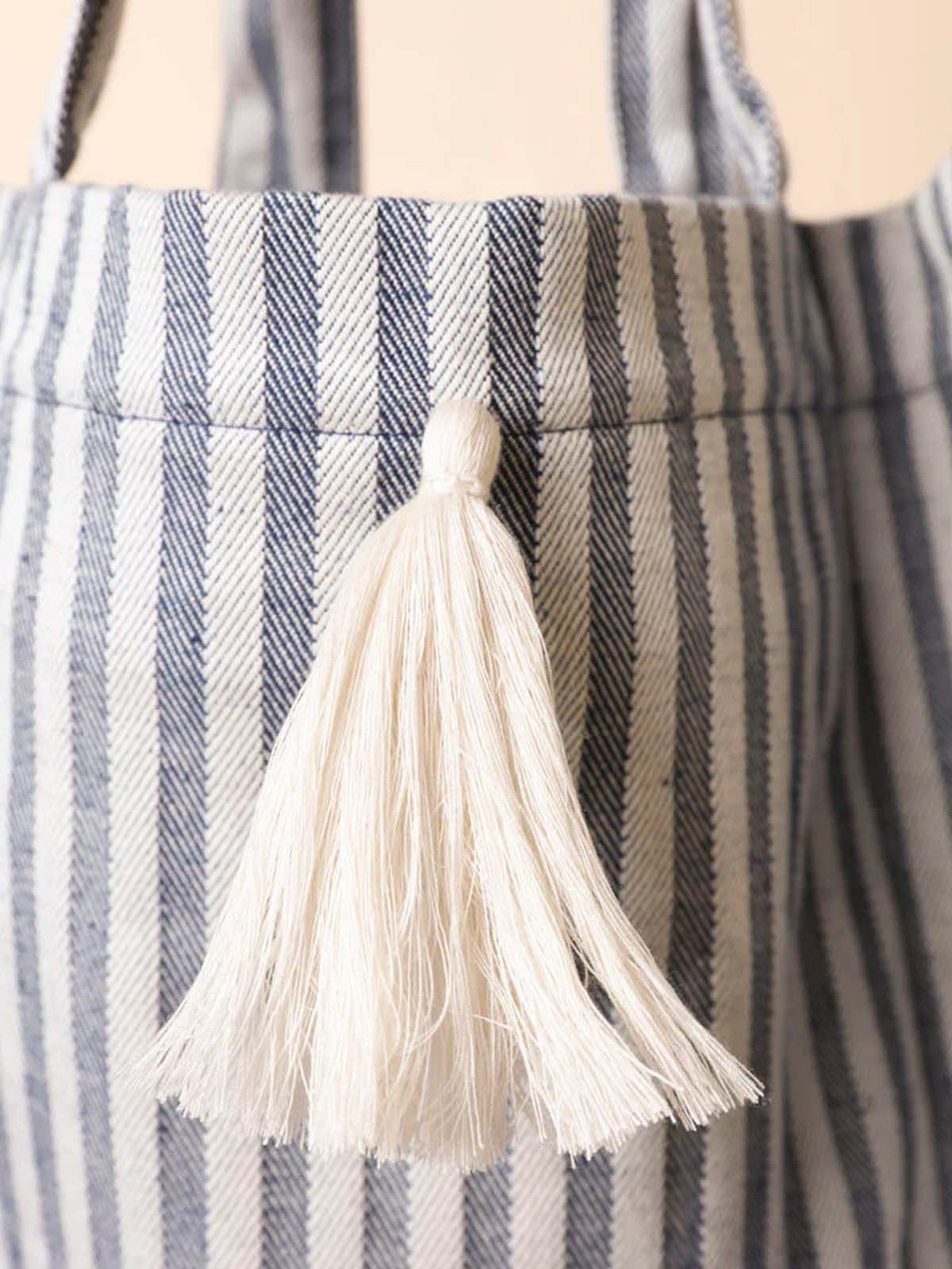 Yoomee Bag Nora Blue Stripes Tassel