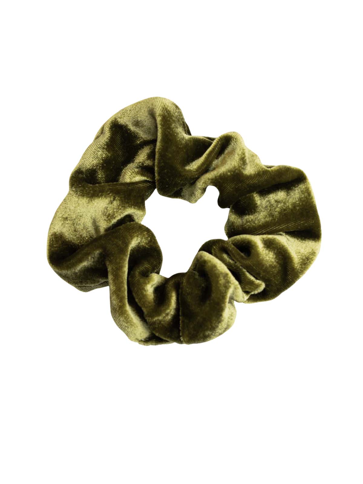 Yoomee Scrunchie Medina Velvet Silk Green Kiwi