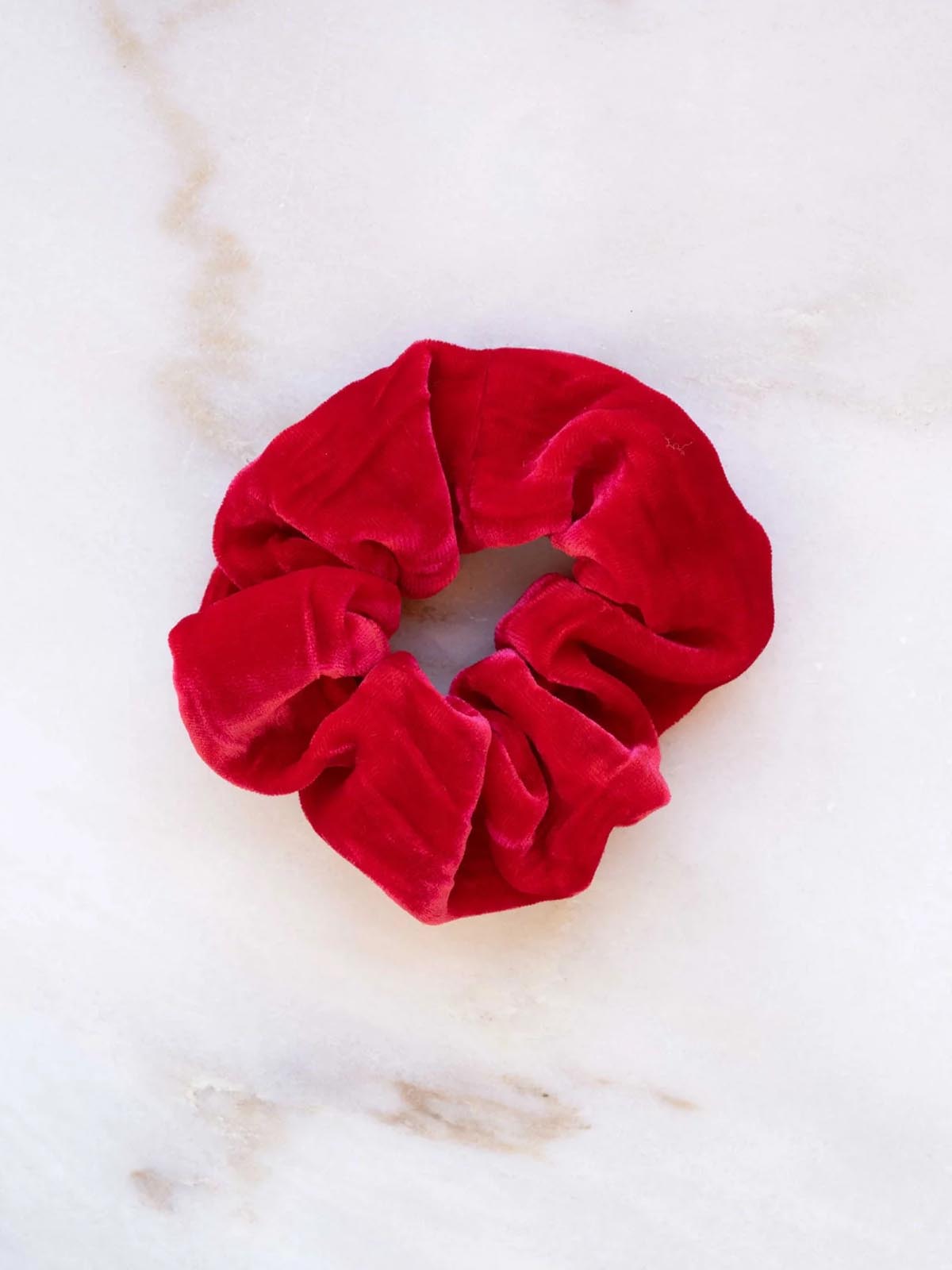 Yoomee Scrunchie Medina Velvet Silk Red