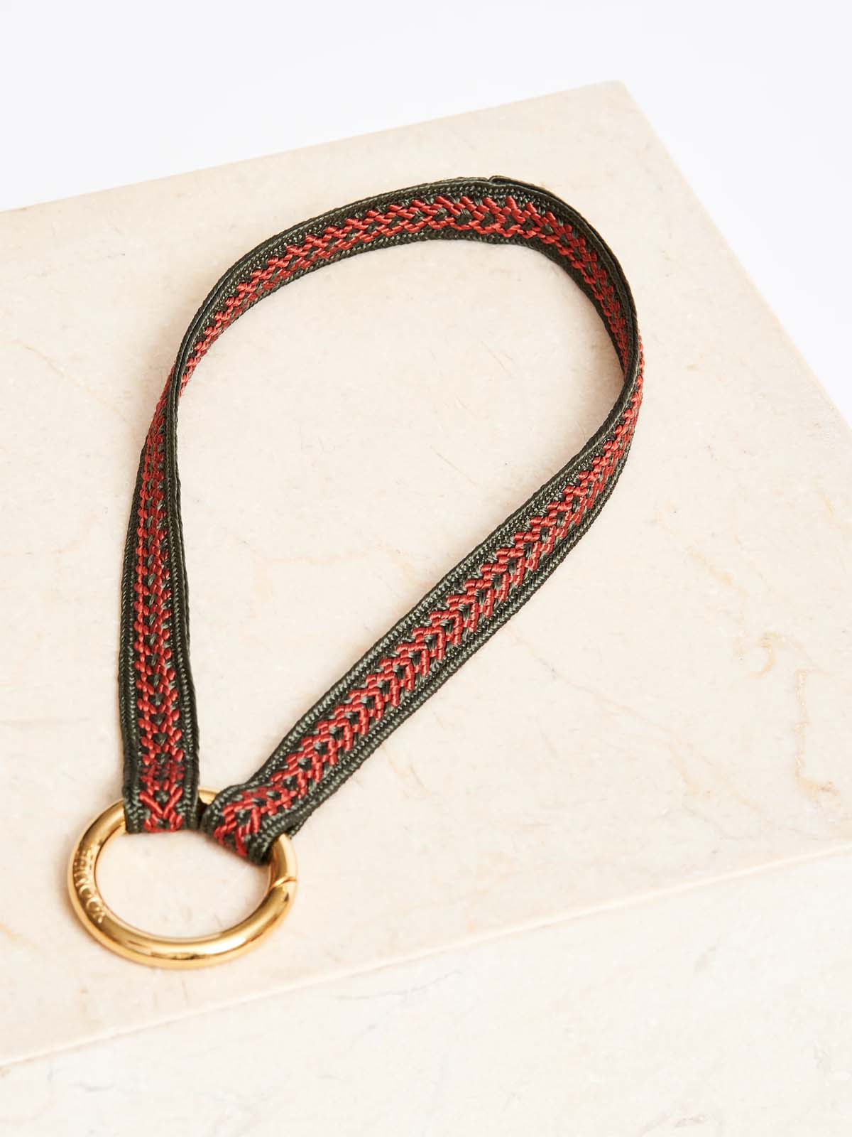 Yoomee Keychain Zahra Mini Autumn Leaf Gold Thick