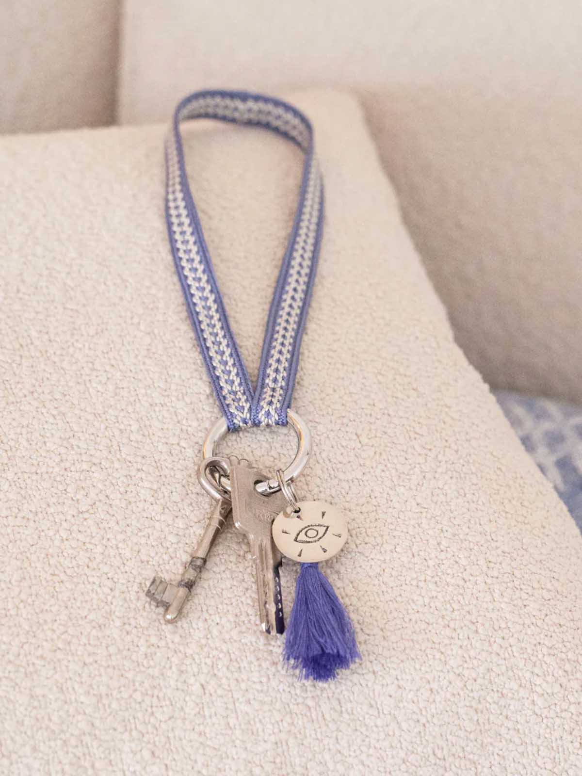 Yoomee Keychain Zahra Cloud Mini Silver Thick