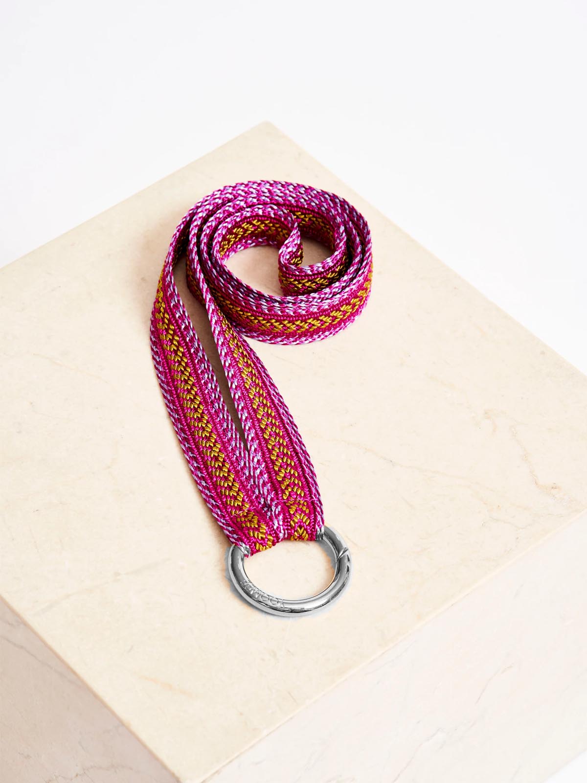 Yoomee Keychain Zahra Dragonfruit Silver Thick