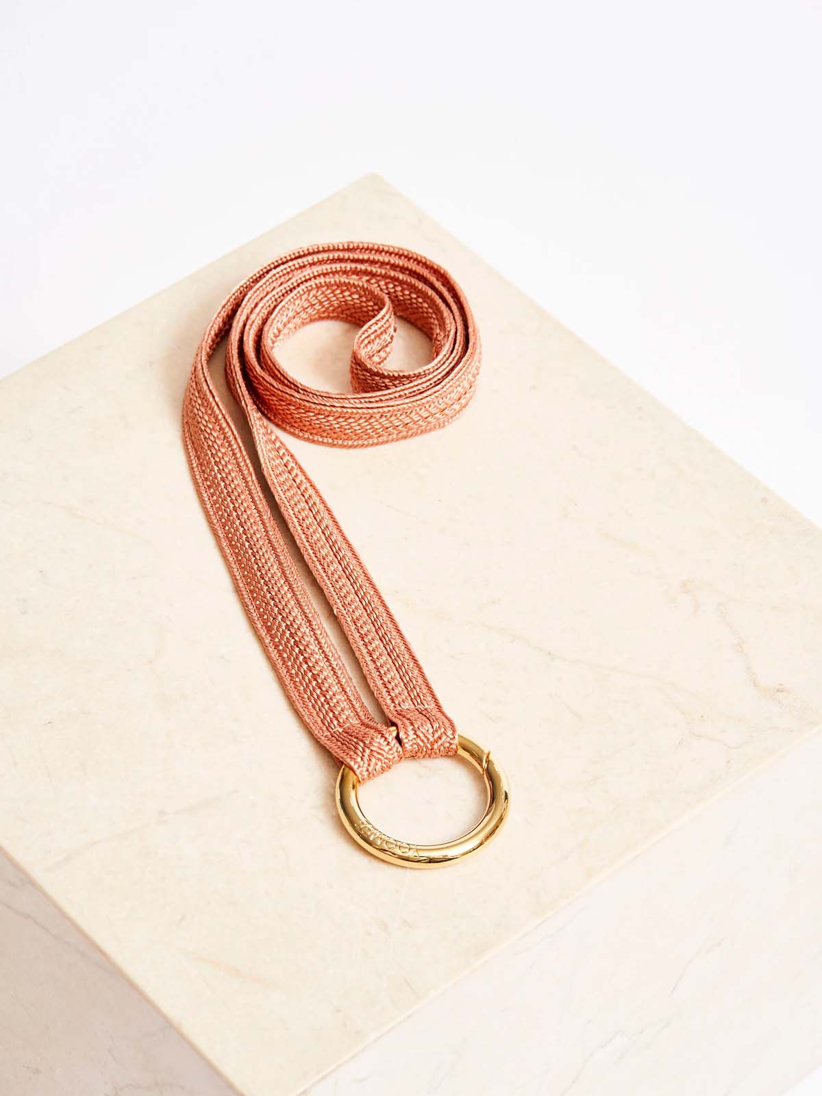 Yoomee Keychain Zahra Juicy Peach Gold Thick