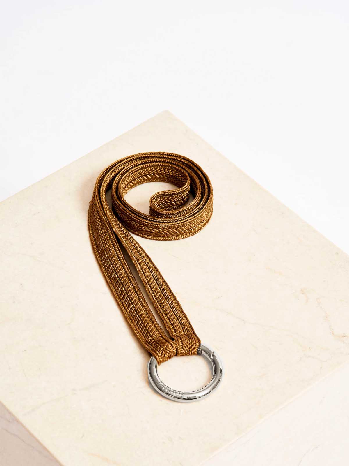 Yoomee Keychain Zahra Olive Silver Thick