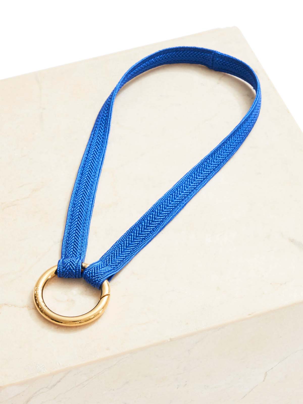Yoomee Keychain Zahra Royal Blue Mini Gold Thick