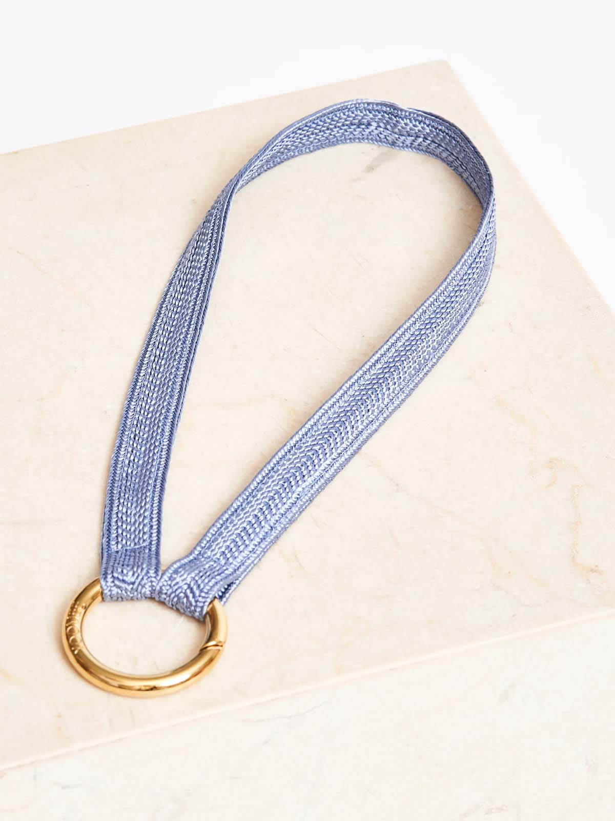 Yoomee Keychain Zahra Sky Blue Mini Gold Thick