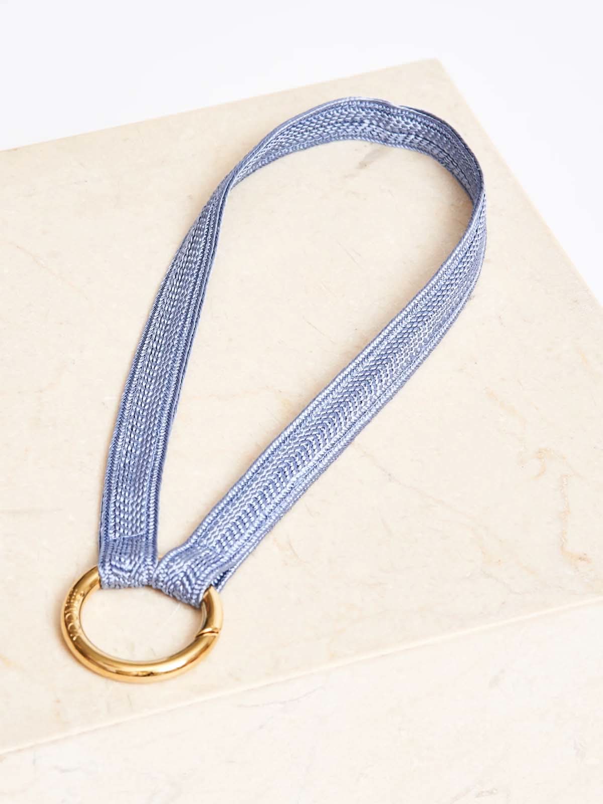 Yoomee Keychain Zahra Sky Blue Mini Gold Thick