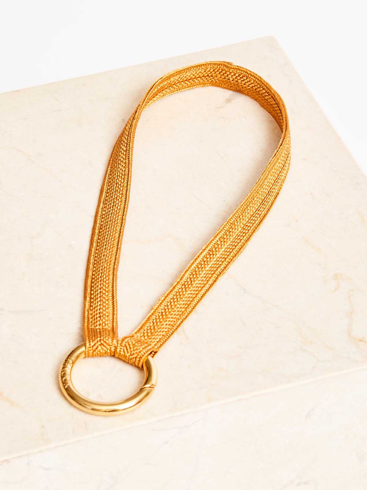 Yoomee Keychain Zahra Sunny Sand Mini Gold Thick