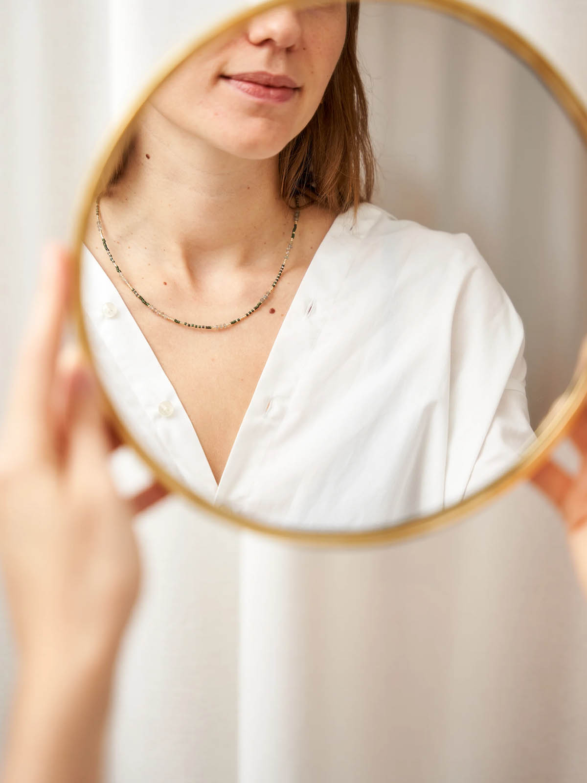 Yoomee Necklace Dina Labradorite Emerald