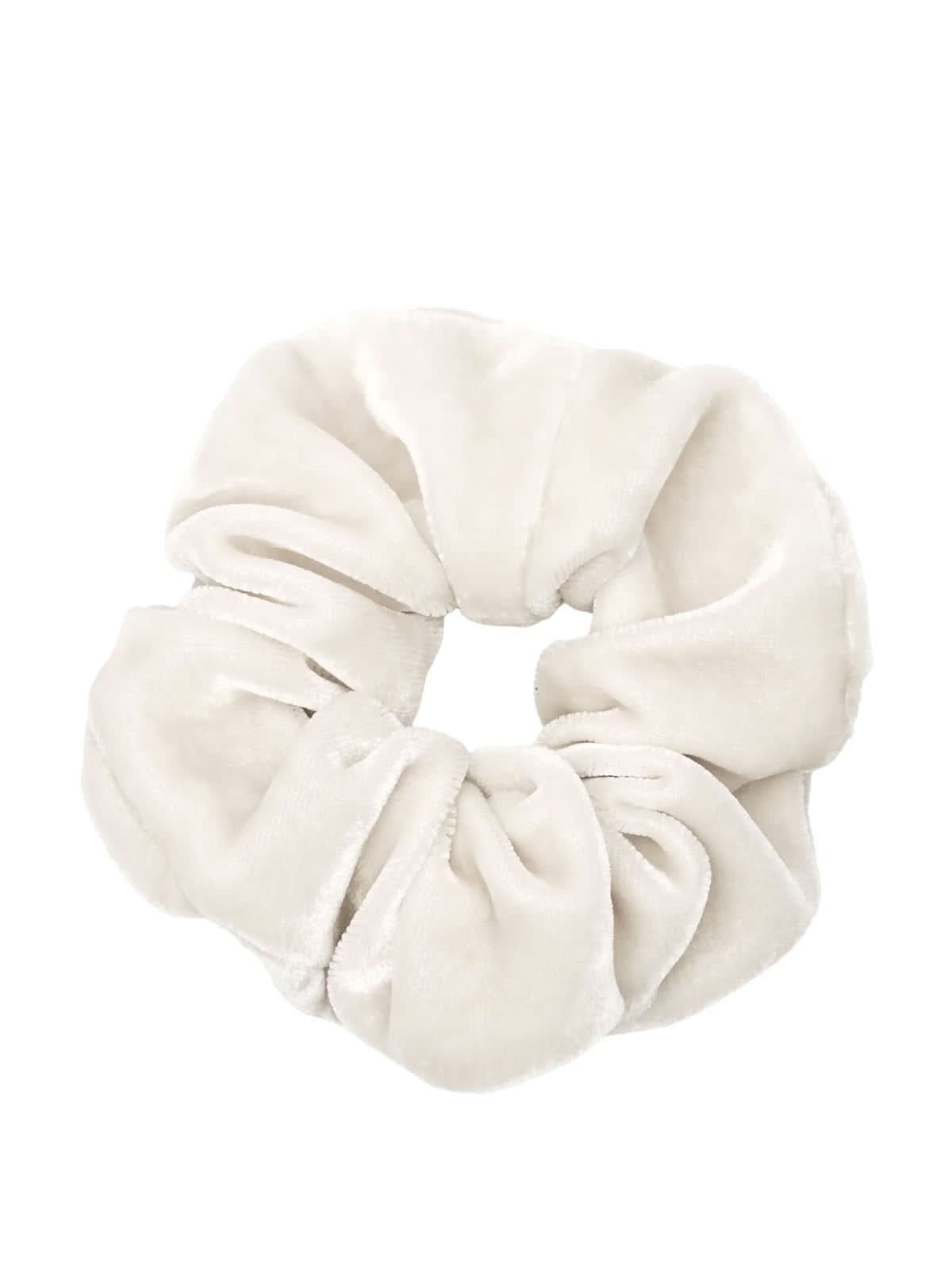 Yoomee Scrunchie Medina Velvet Velvet Silk White