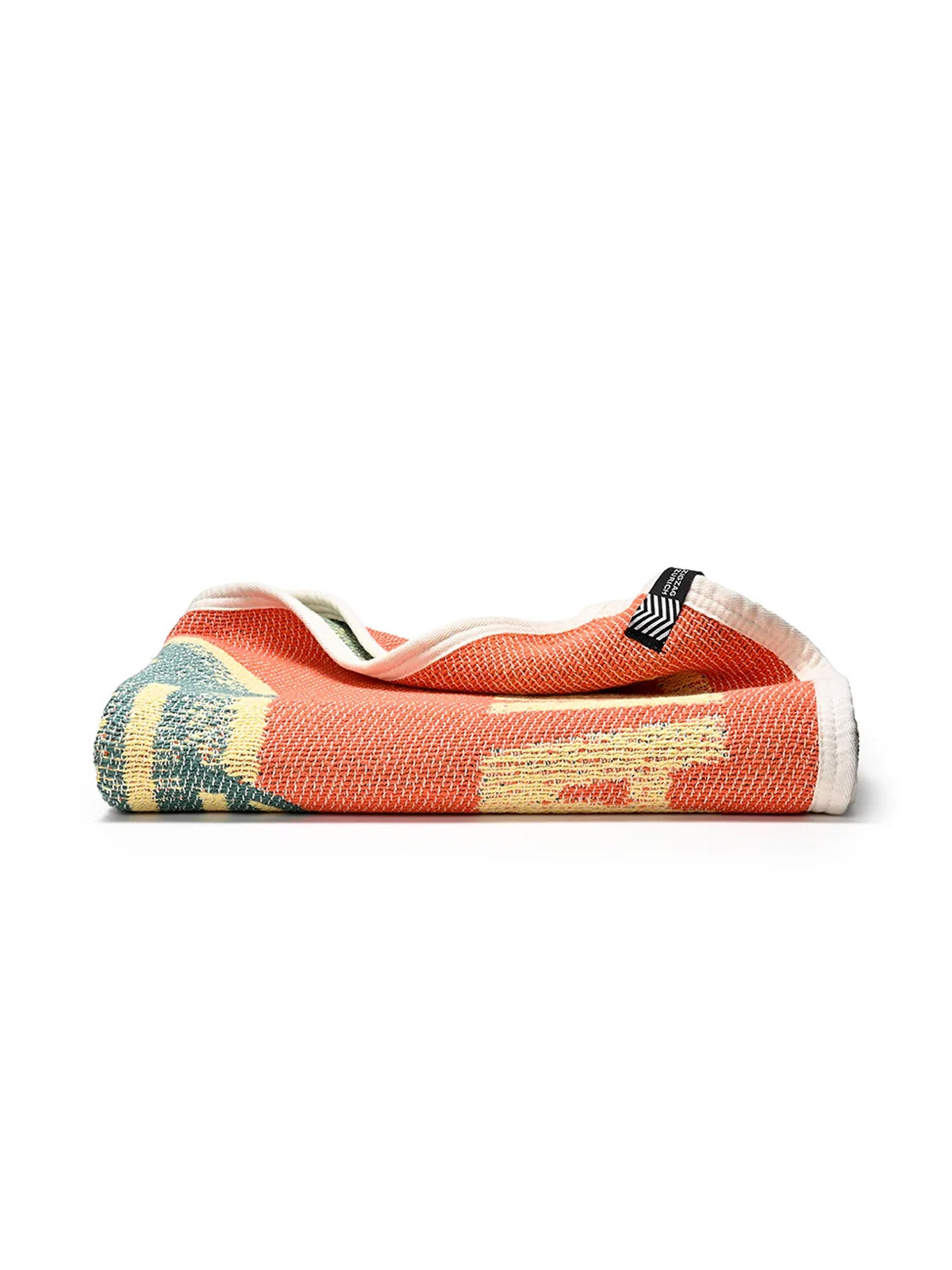 ZigZagZurich Cotton Beach Towel / Mini Blanket “El Pescado” by Florian Schommer