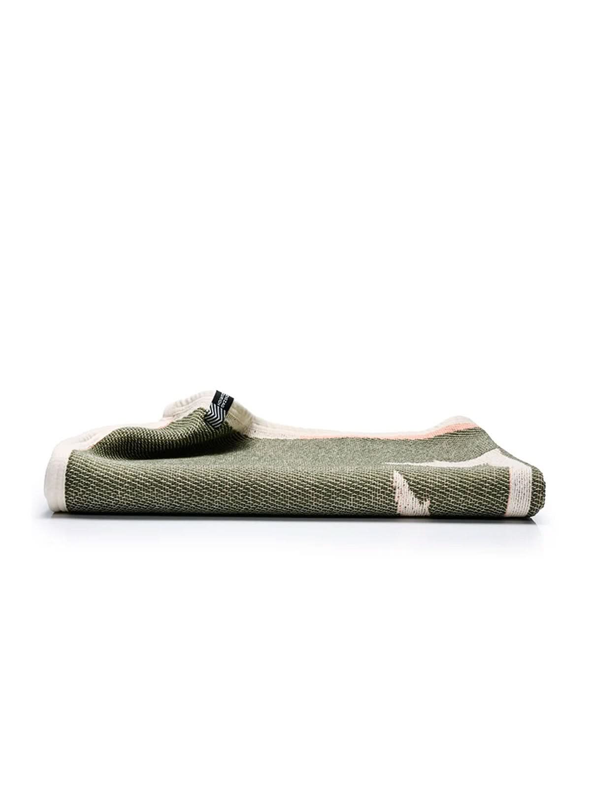 ZigZagZurich Cotton Beach Towel & Mini Blanket “Flamingo” by Michele Rondelli