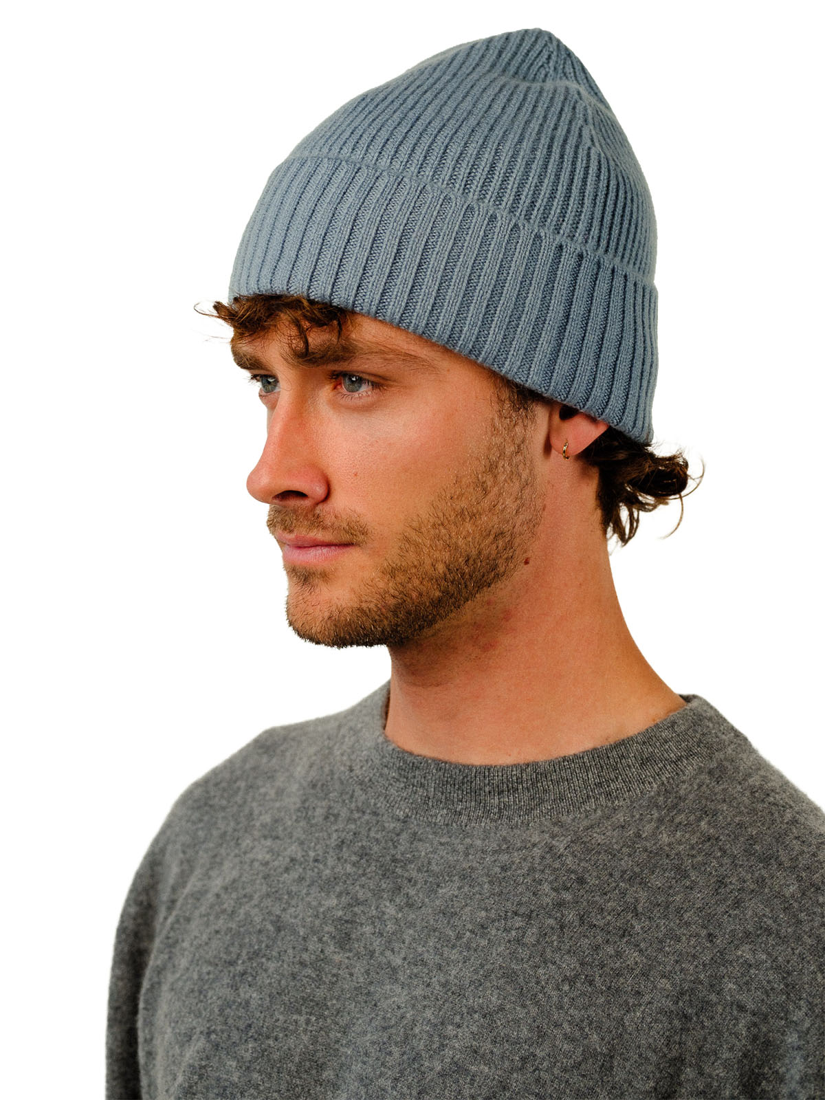 Visitor Clothing Nerine Cashmere Beanie Battleship