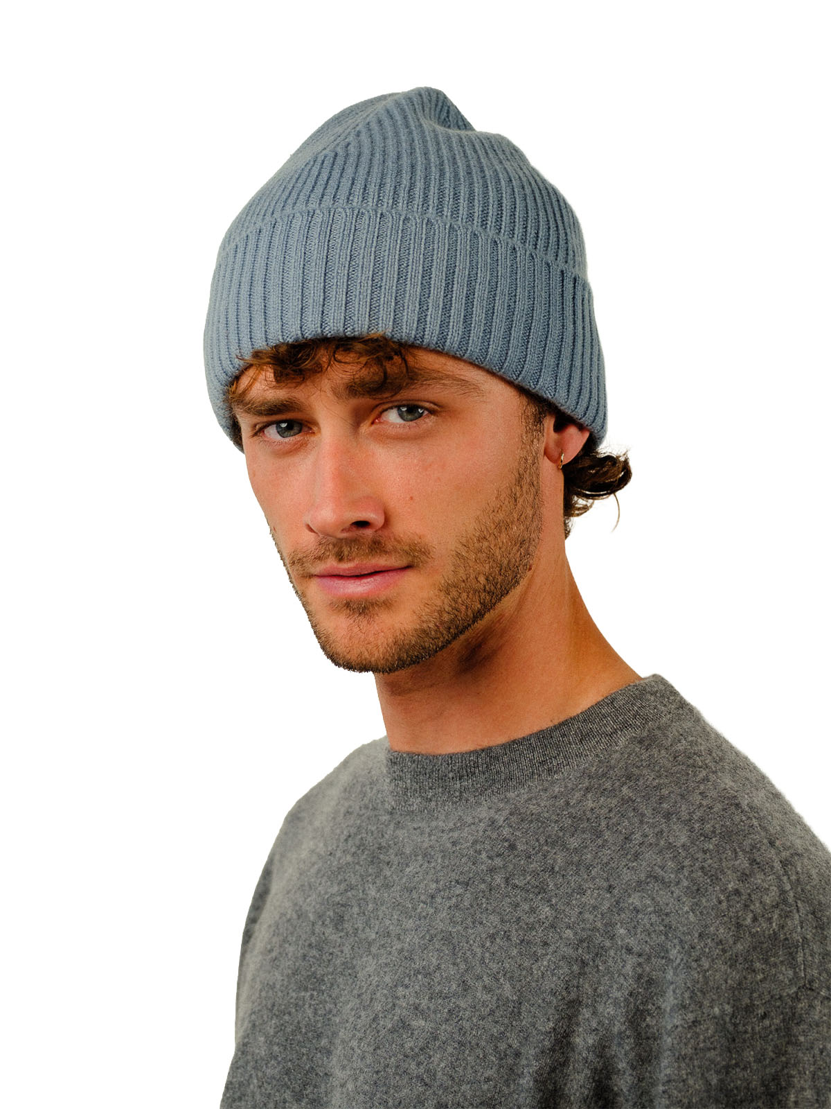 Visitor Clothing Nerine Cashmere Beanie Battleship