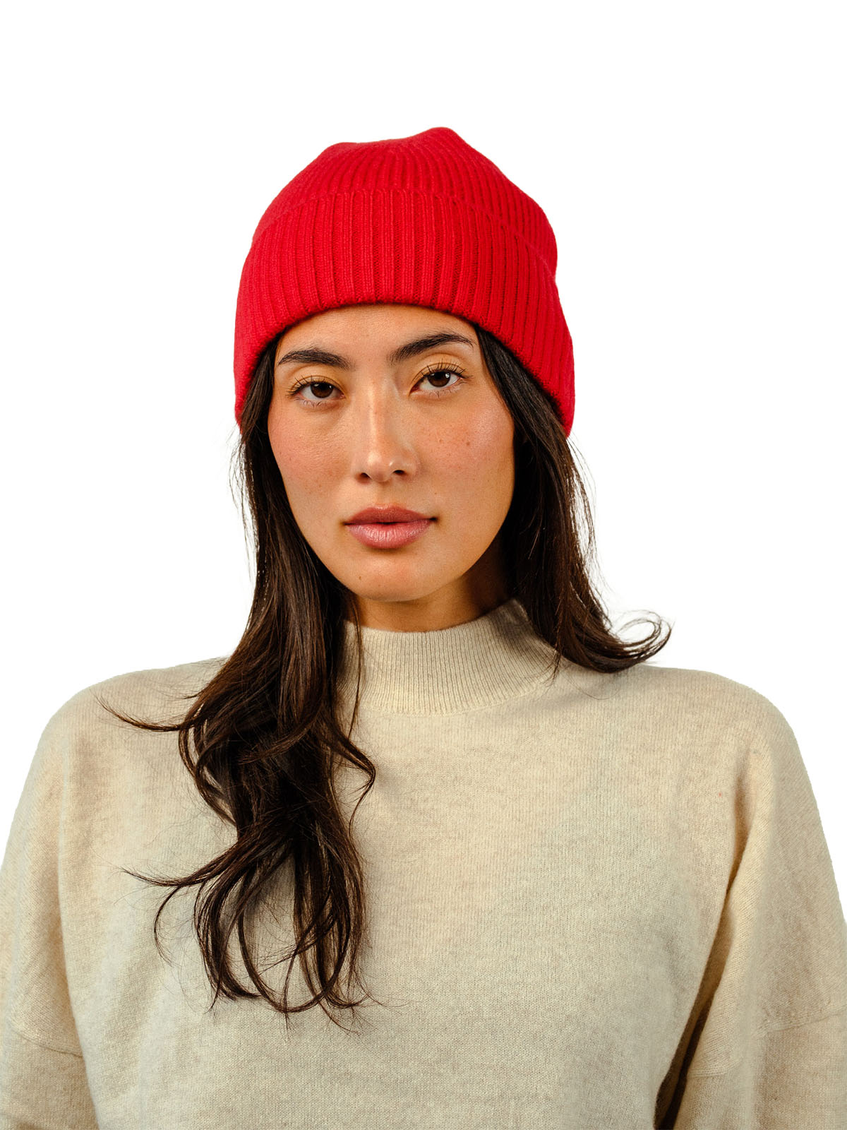 Visitor Clothing Nerine Cashmere Beanie Rouge