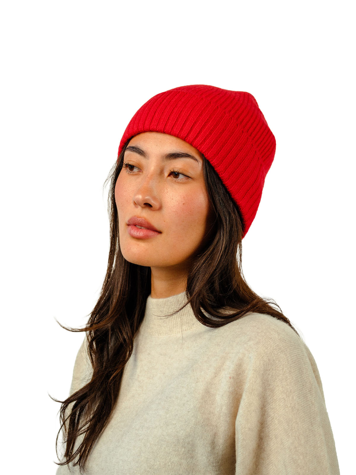 Visitor Clothing Nerine Cashmere Beanie Rouge