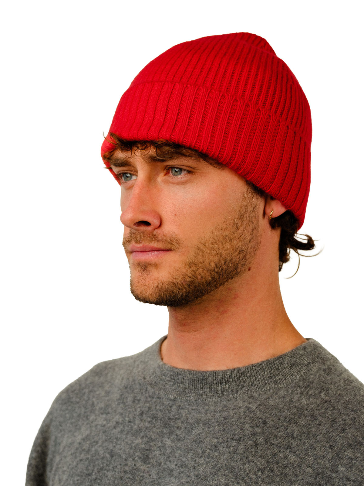 Visitor Clothing Nerine Cashmere Beanie Rouge