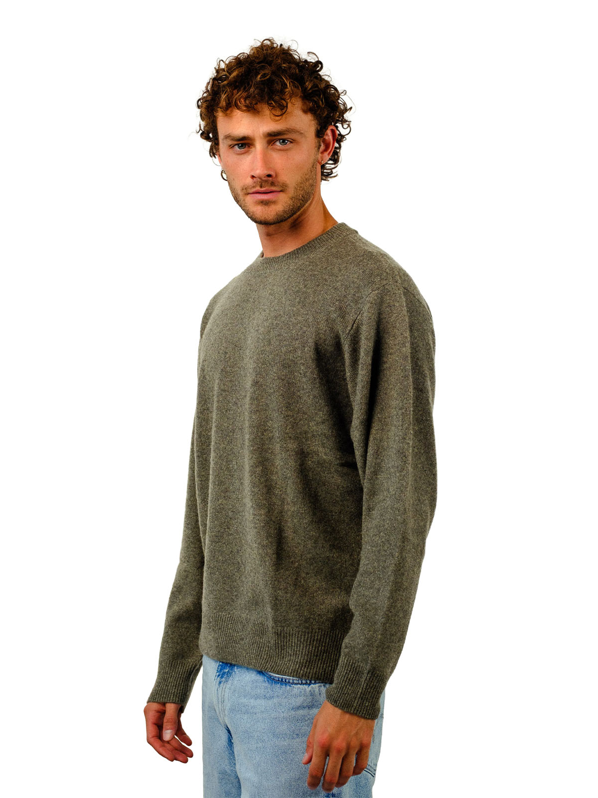 Visitor Clothing Men's Pelagos Cashmere Sweater Green