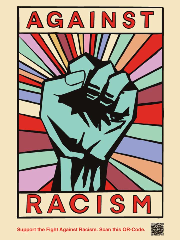 Visitor Against Racism Poster A3