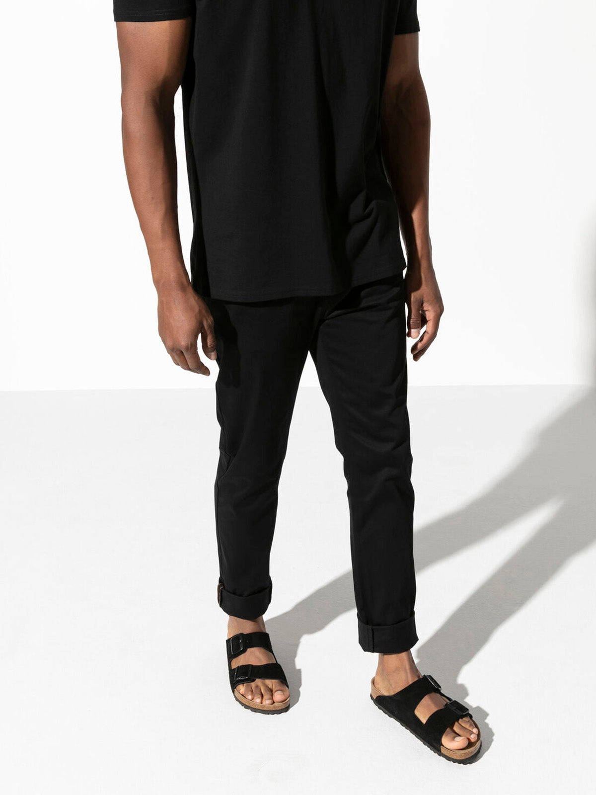Birkenstock Arizona Suede Leather Black Narrow Fit