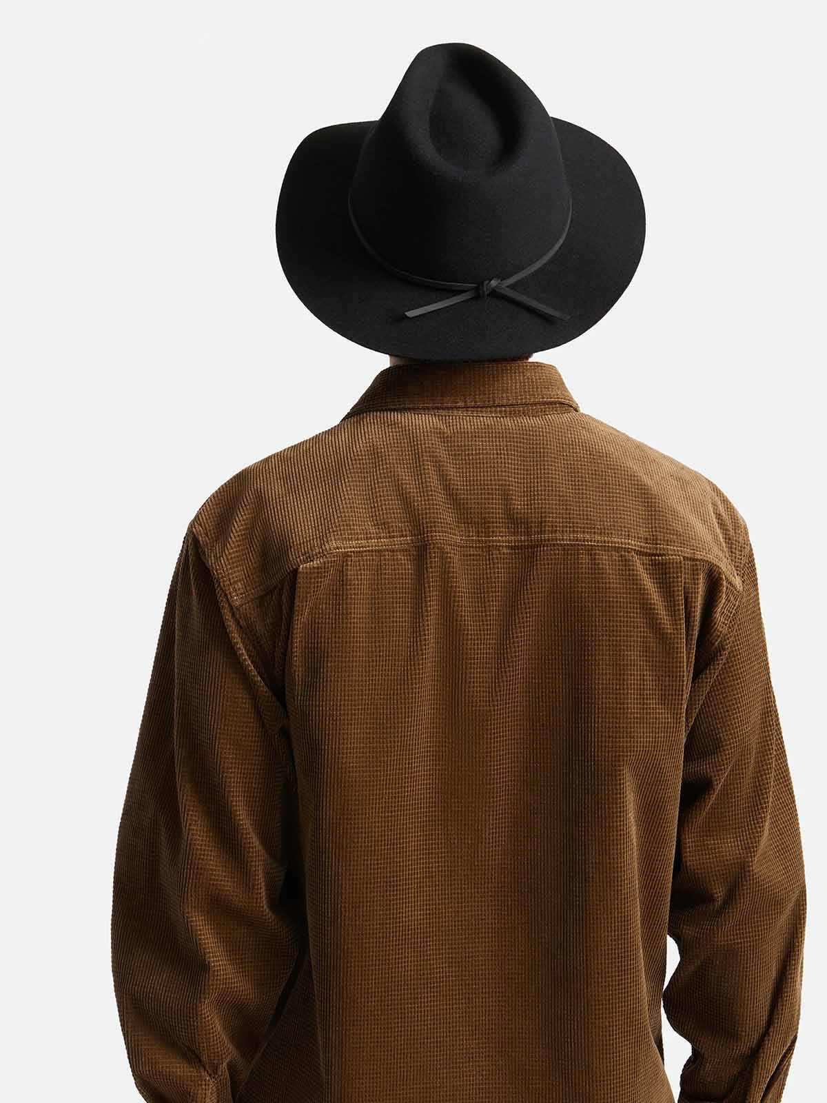 Brixton Wesley Fedora Hat Black