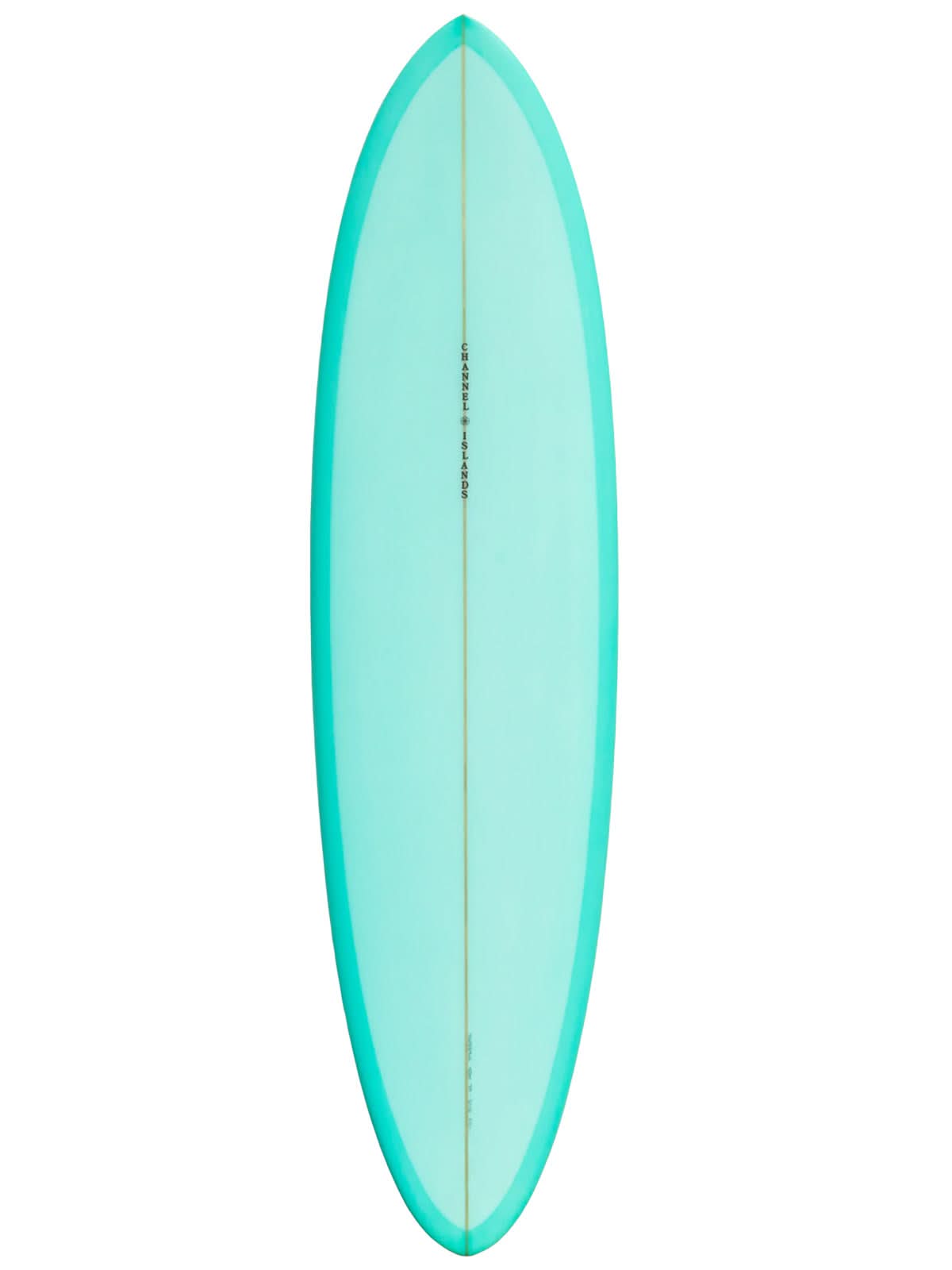 Channel Island Surfboards CI Mid 7'0 US-Box + Future Side Fins PU Teal Tint