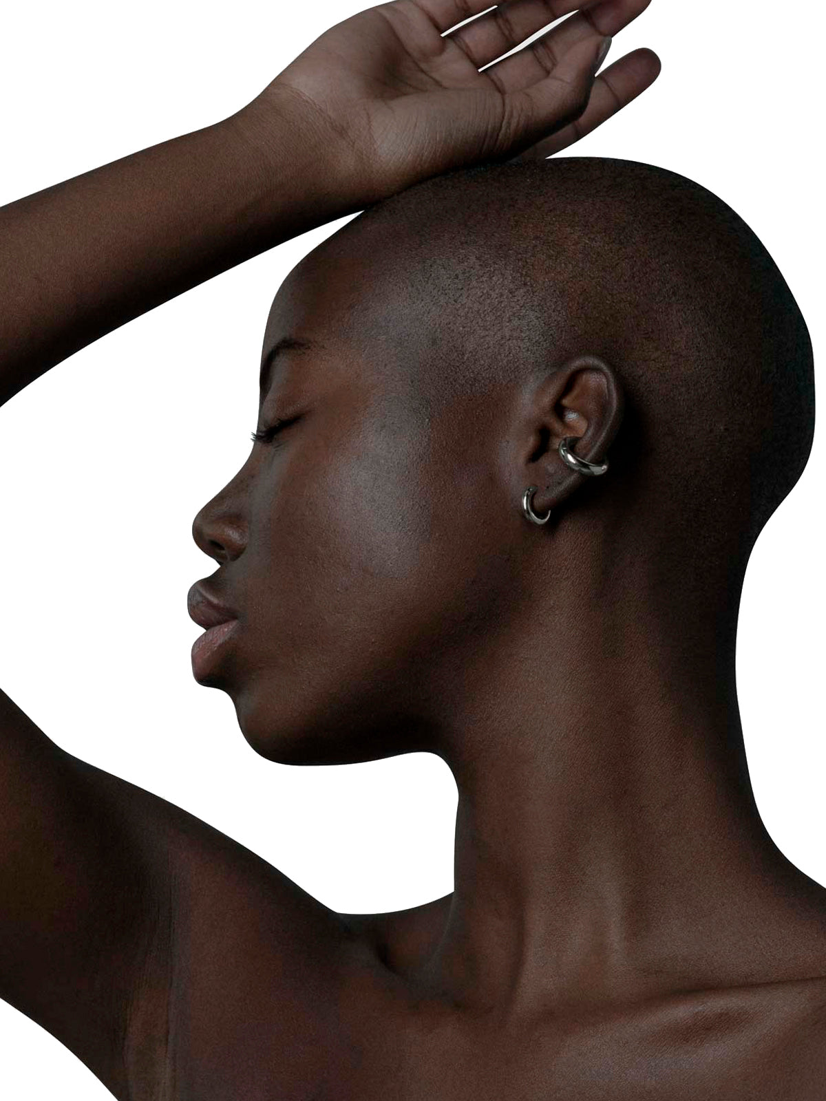 Les Solides Classic Hoops Silver
