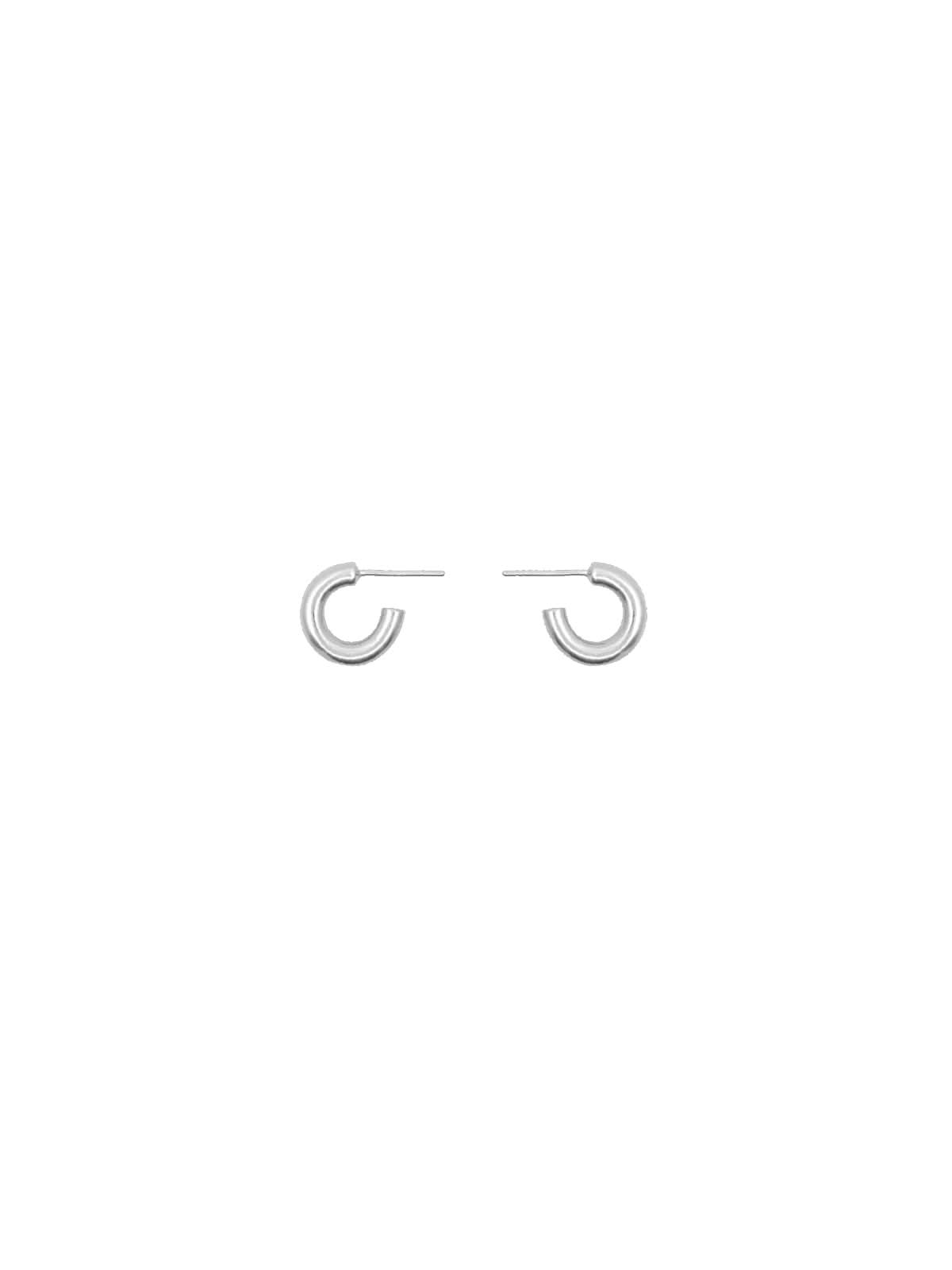 Les Solides Classic Hoops Silver
